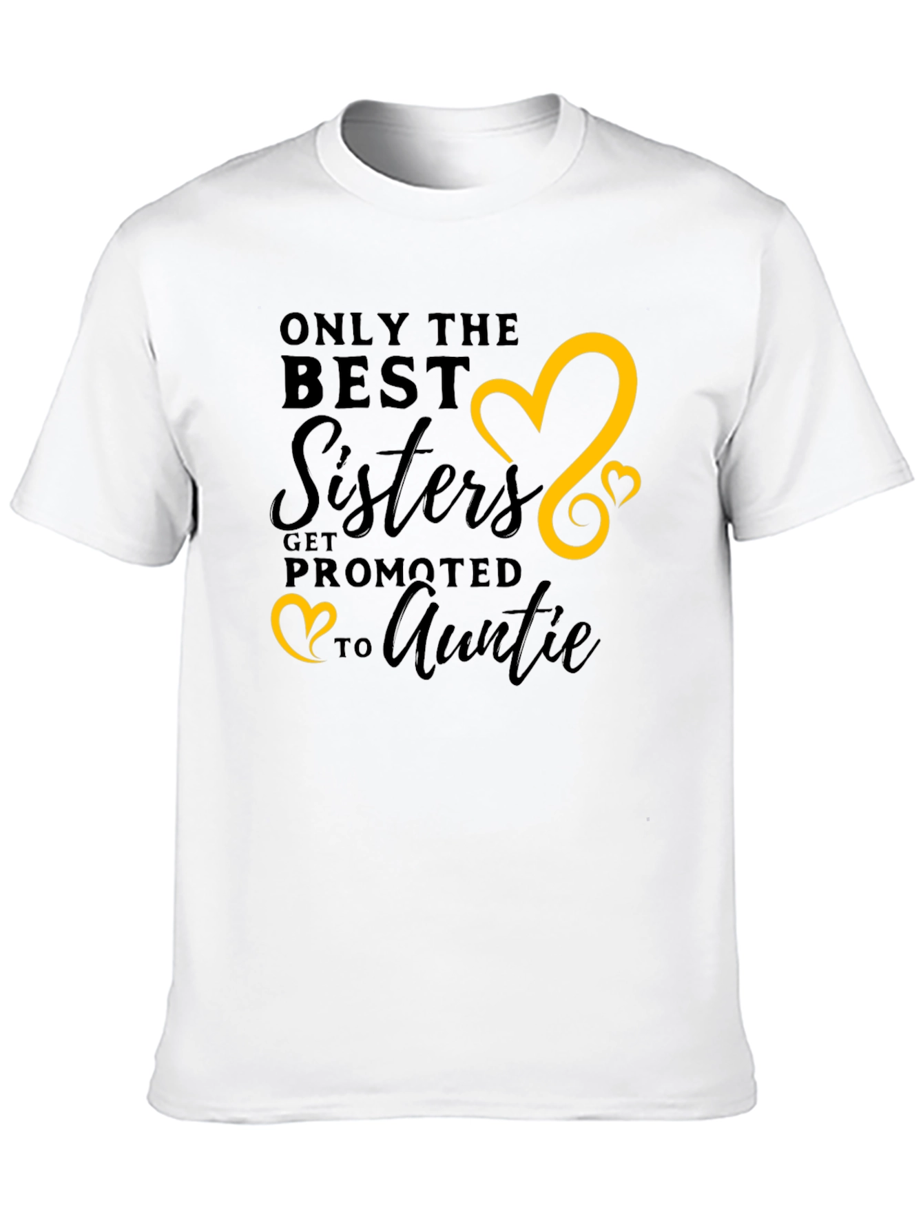 Black Best Sisters Get Promoted to Auntie T-Shirt view 10