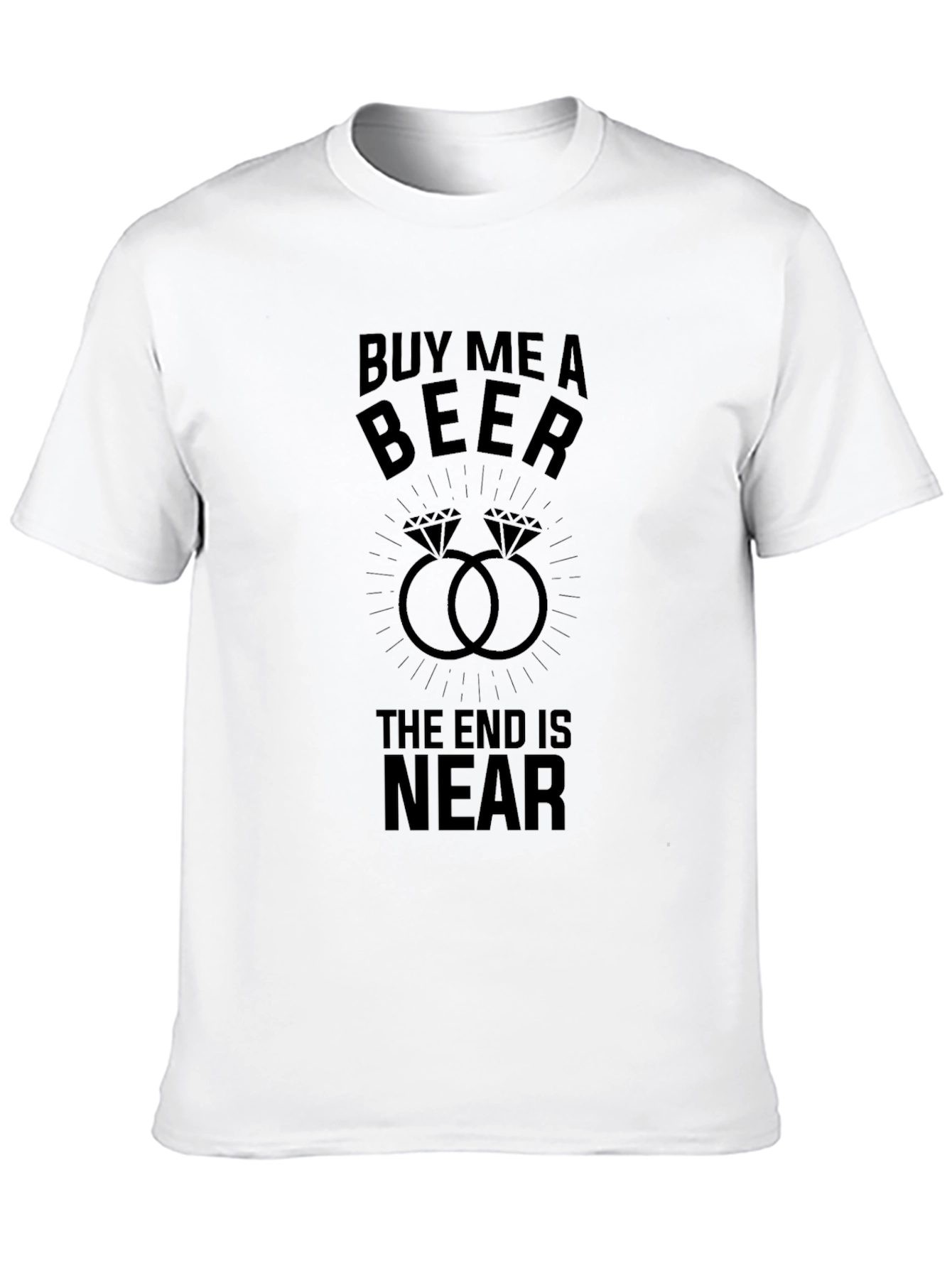 Black Buy Me a Beer Funny Bachelor Party T-Shirt view 10