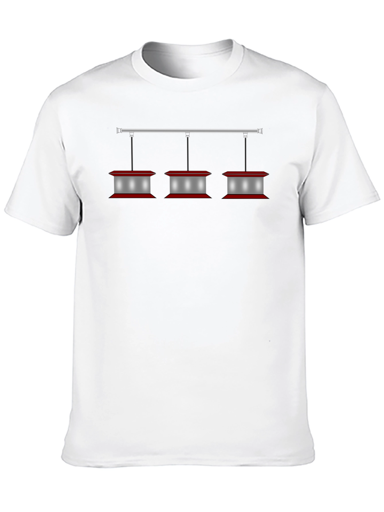 Black Vintage Diner Lighting Graphic Tee - Black view 10