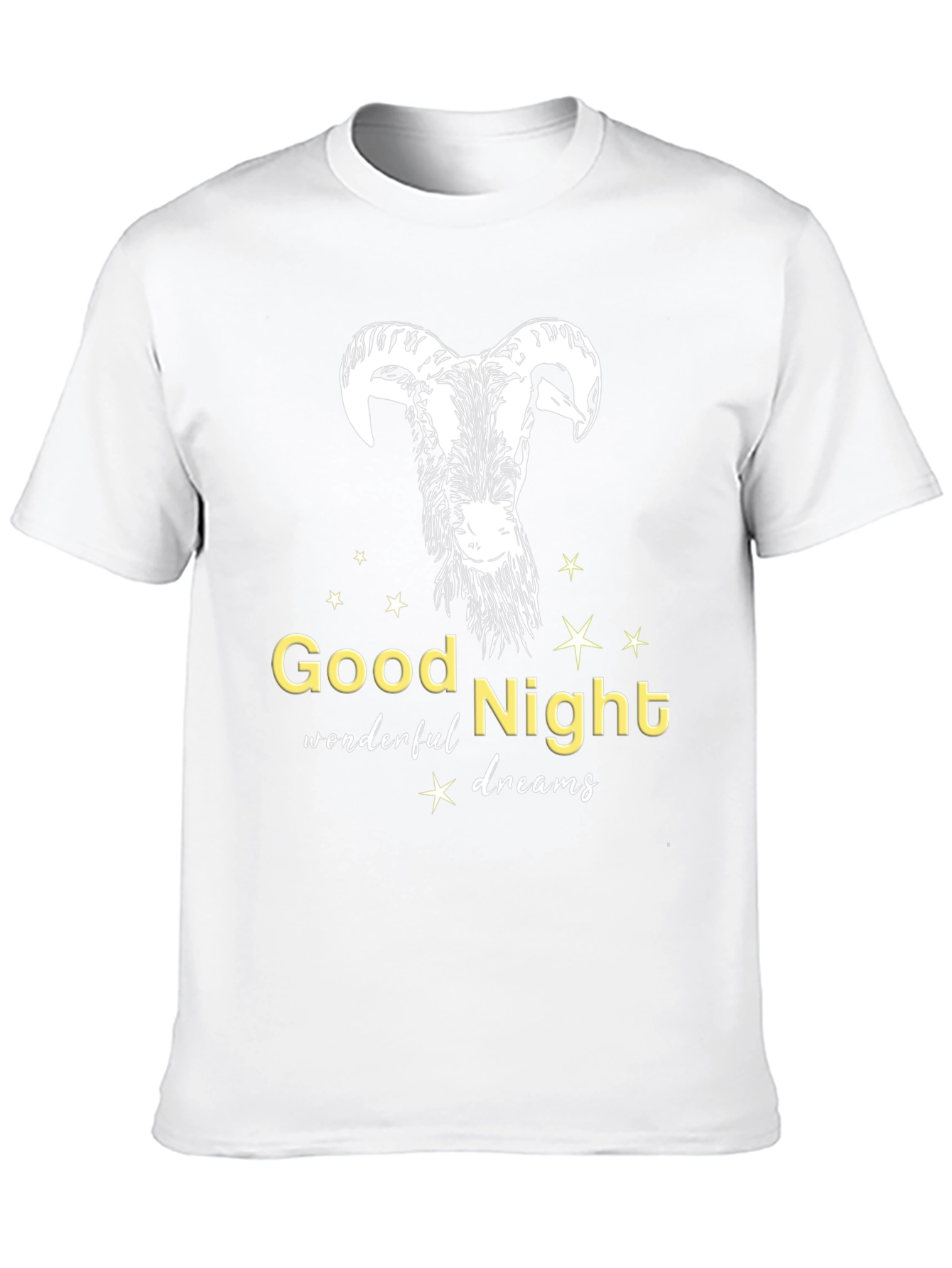 Black Good Night Dreams Goat T-Shirt view 10