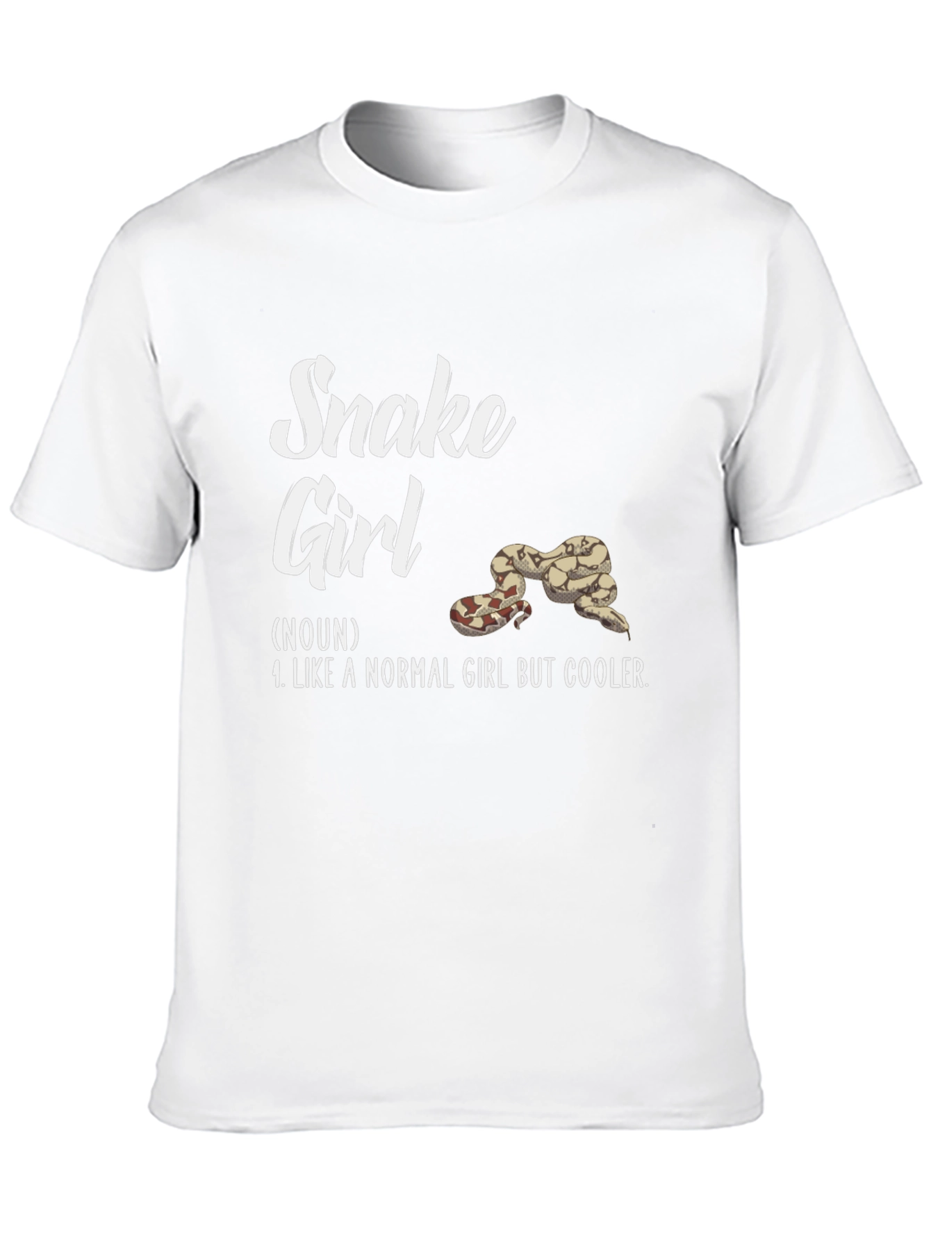 Black Snake Girl T-Shirt - Reptile Lover Tee view 10