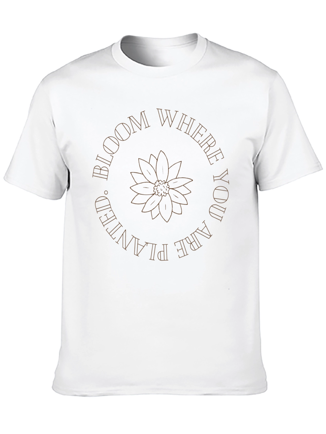 Black Bloom Where You Are Planted Tee view 10