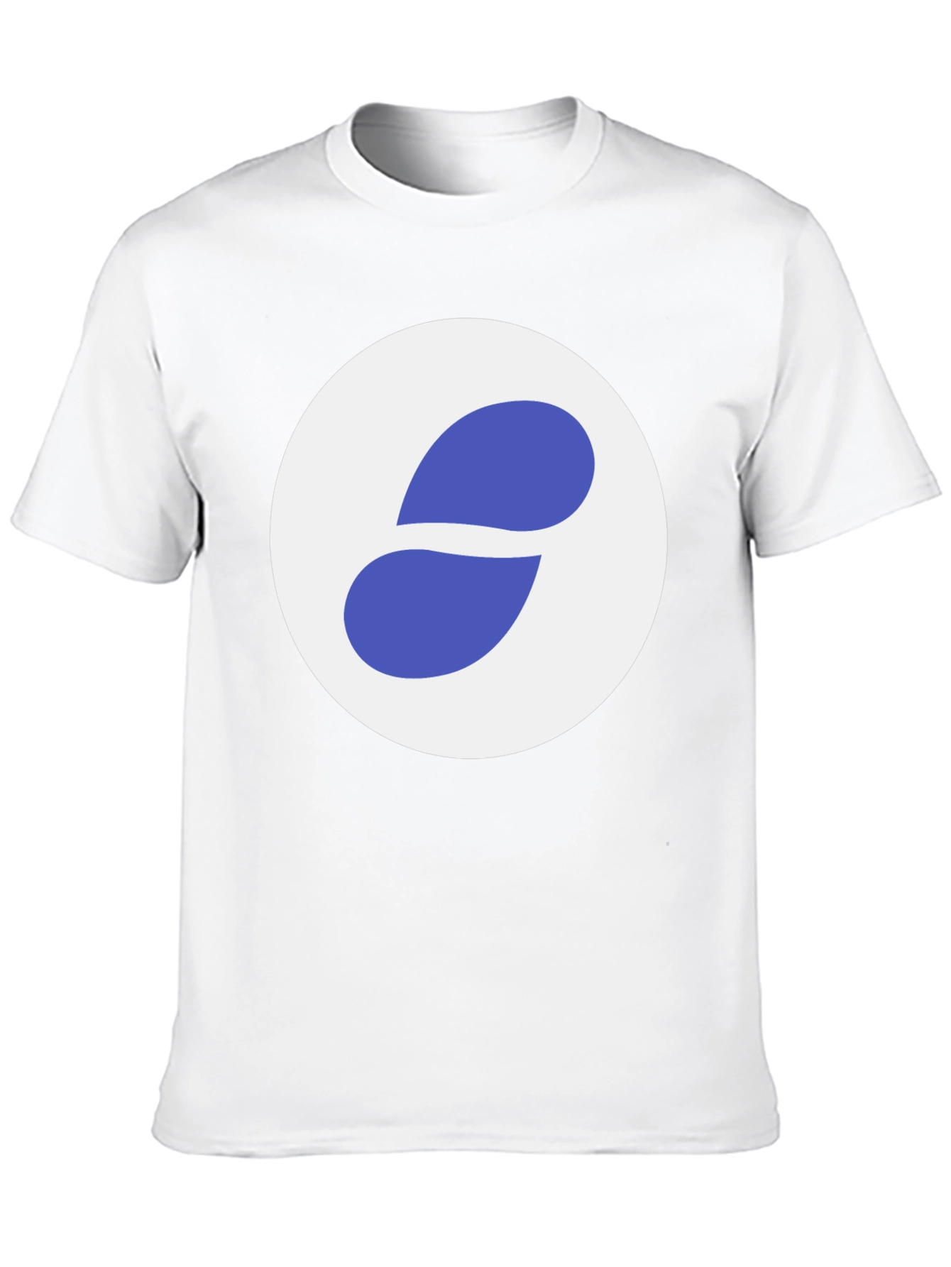 Black T-Shirt with Abstract Circle Logo - 10