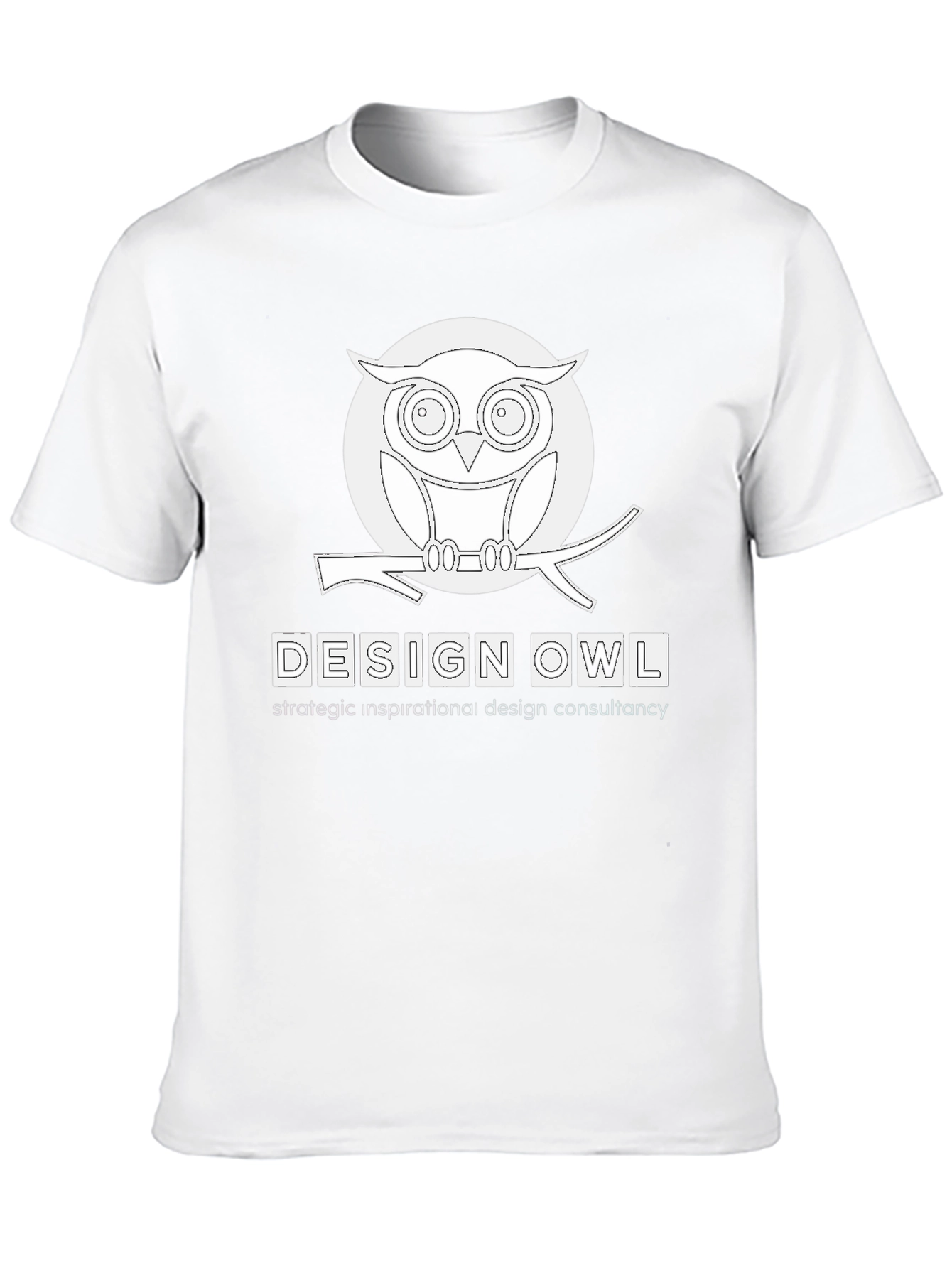 Black Design Owl Graphic Print Tee view 10