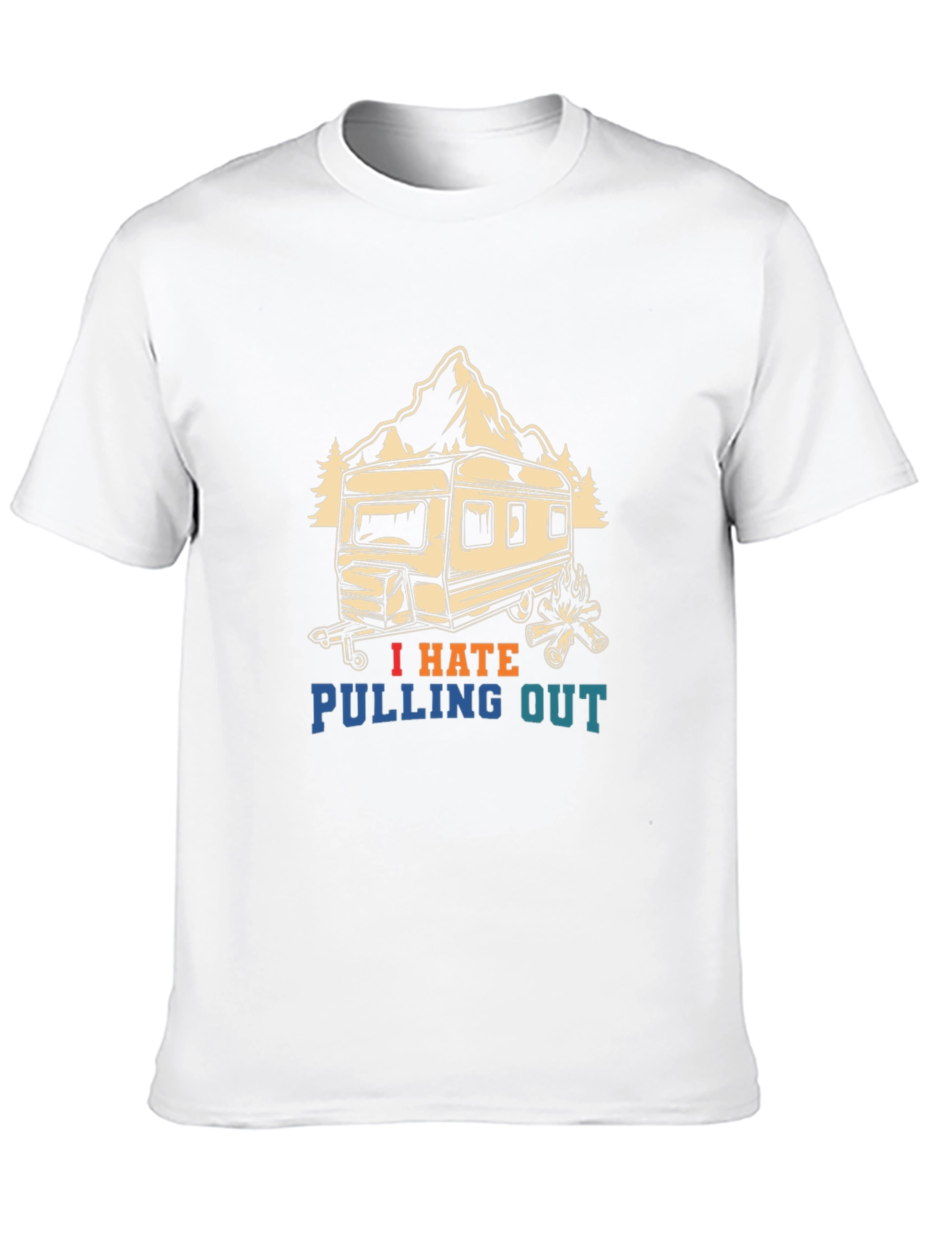 Black I Hate Pulling Out Camping T-Shirt view 10