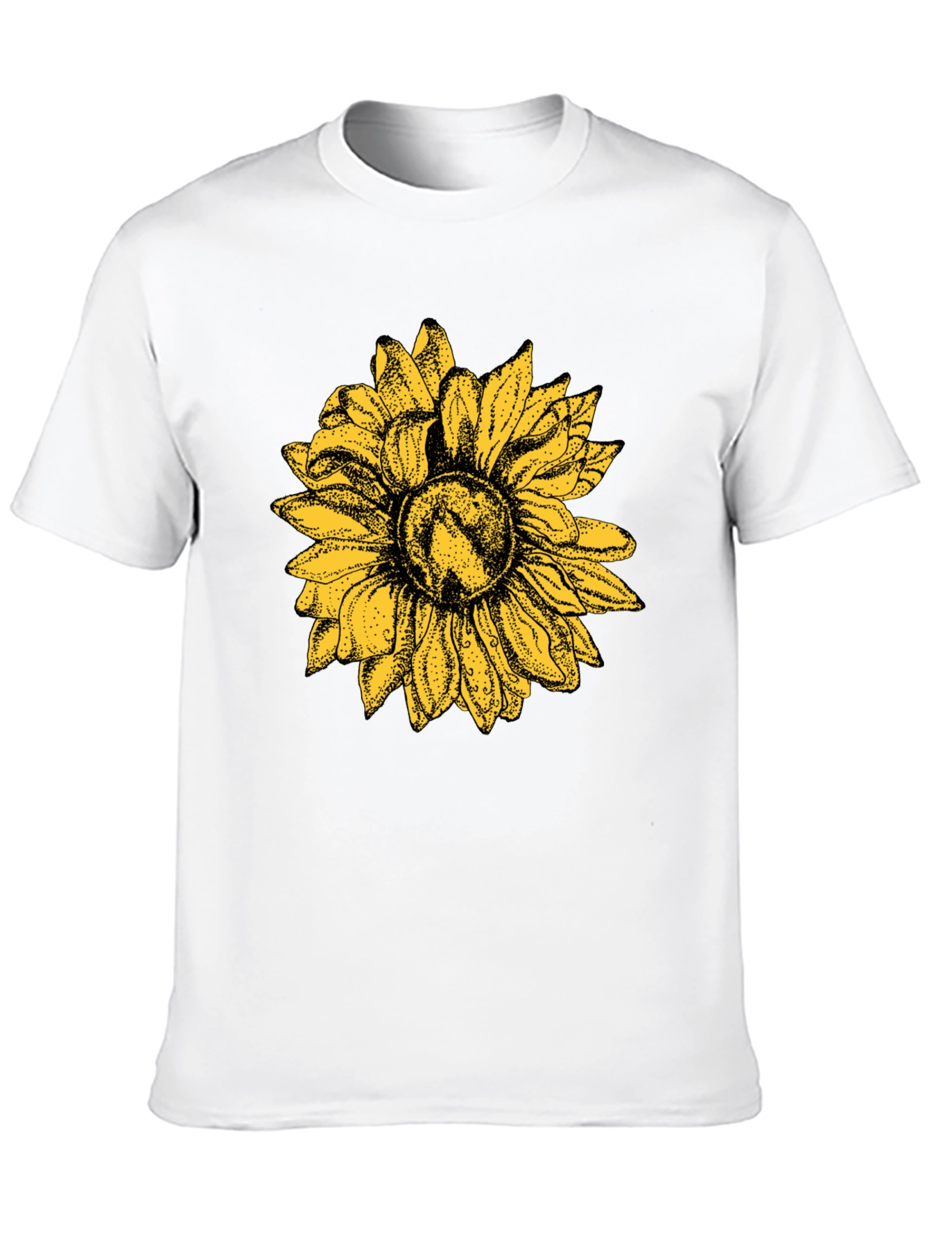 Black Sunflower Graphic Black T-Shirt - Nature Inspired Style view 10
