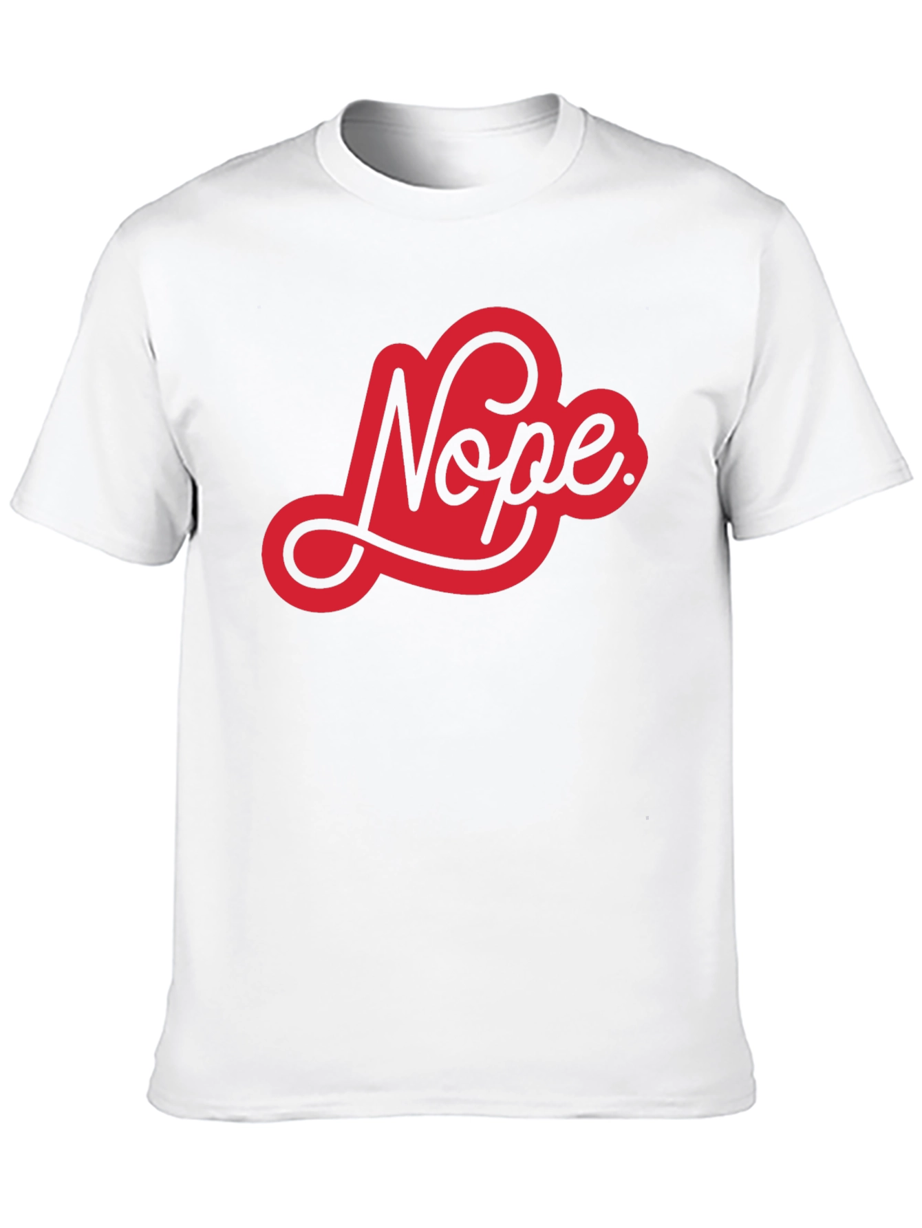 Black Nope Graphic Tee - Black Cotton Casual T-Shirt view 10