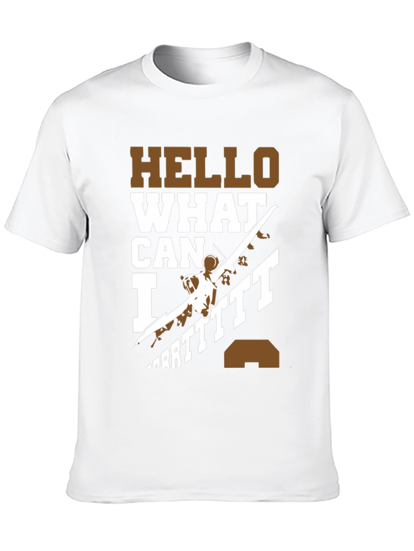 Black Hello What Can I Do T-Shirt view 10