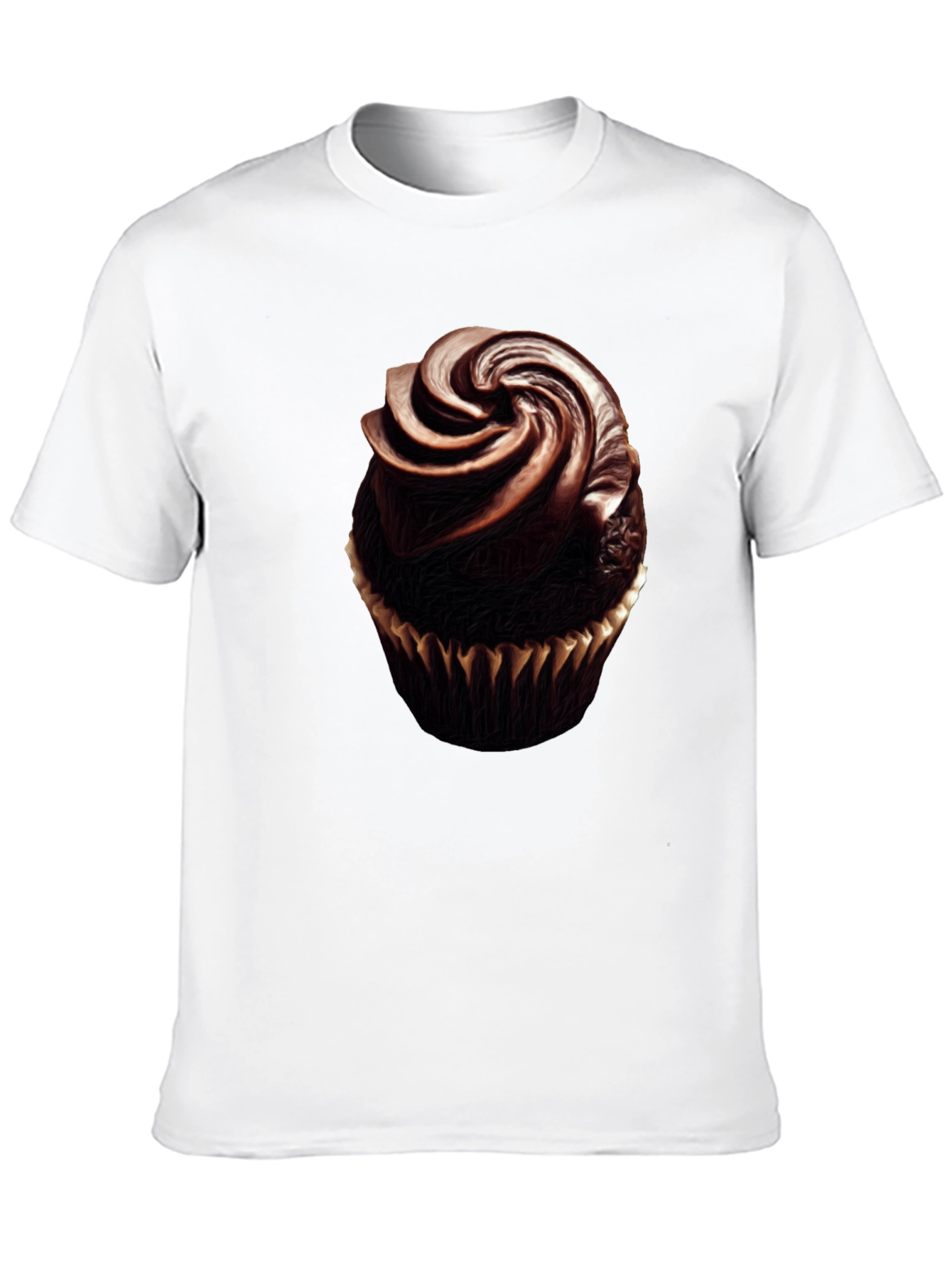 Black Chocolate Cupcake Graphic Tee - Sweet Treat Shirt view 10