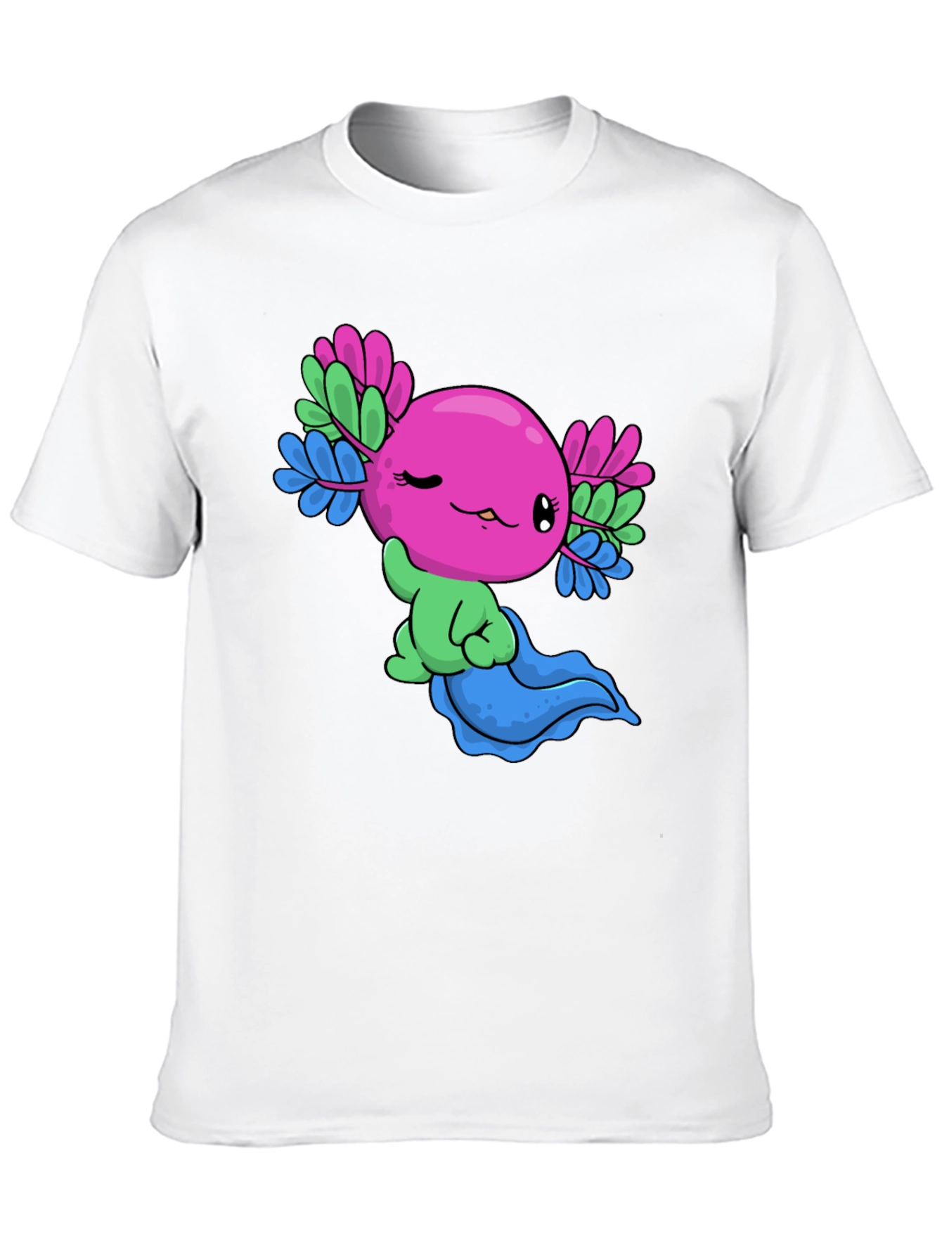 Black Axolotl Pride T-Shirt: Cute & Colorful Tee view 10