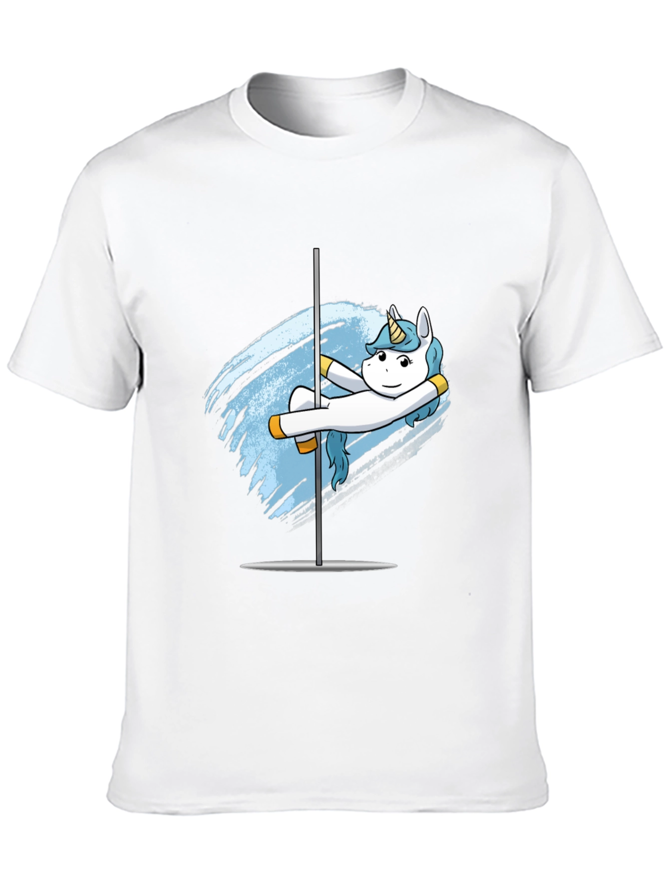 Black Unicorn Pole Dancer T-Shirt - Funny Graphic Tee view 10