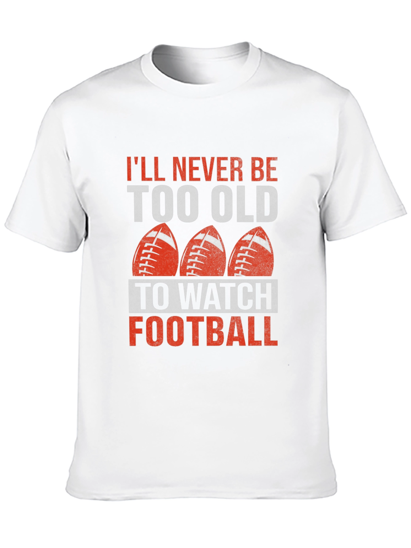 Black Never Too Old Football T-Shirt view 10