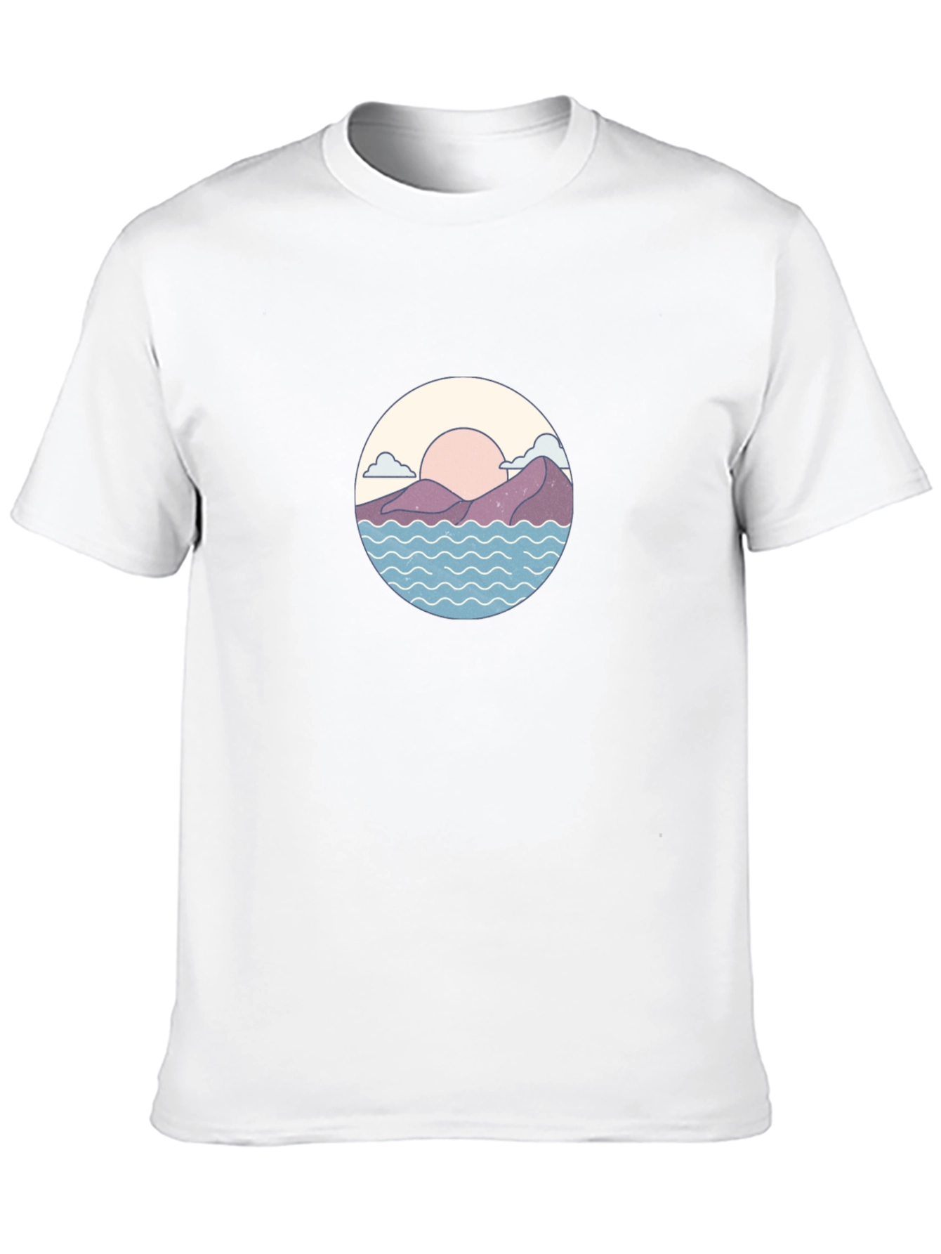 Sunset Wave Graphic Tee - 10