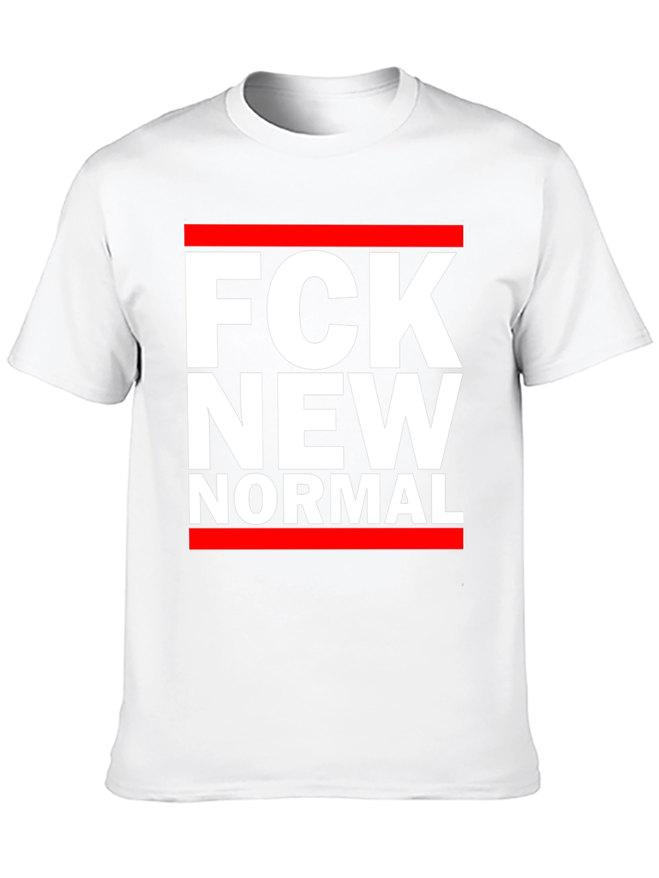 Black FCK New Normal T-Shirt - Bold Statement Tee view 10