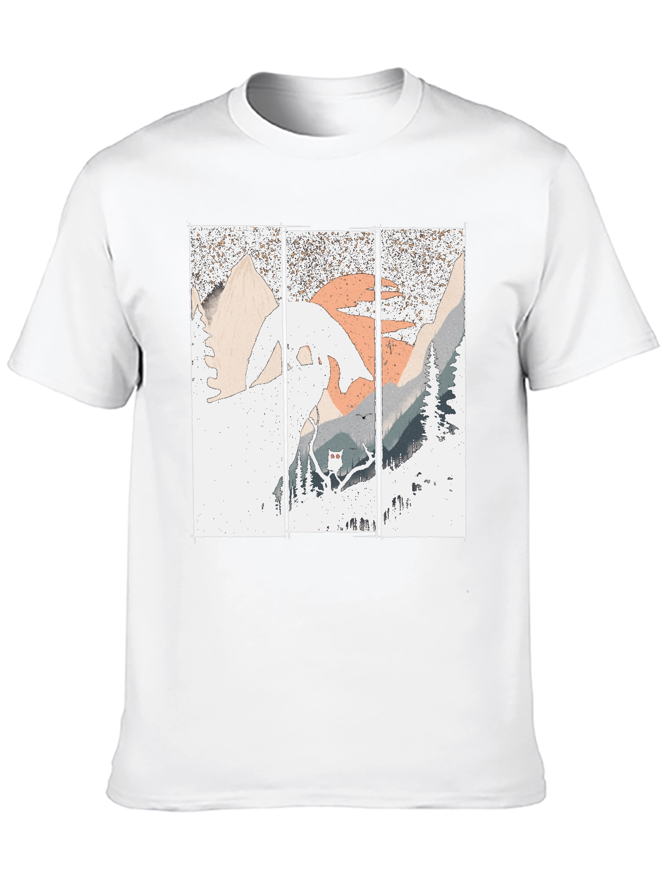 Black Mountain Vista Graphic Tee - Stylish Black T-Shirt view 10