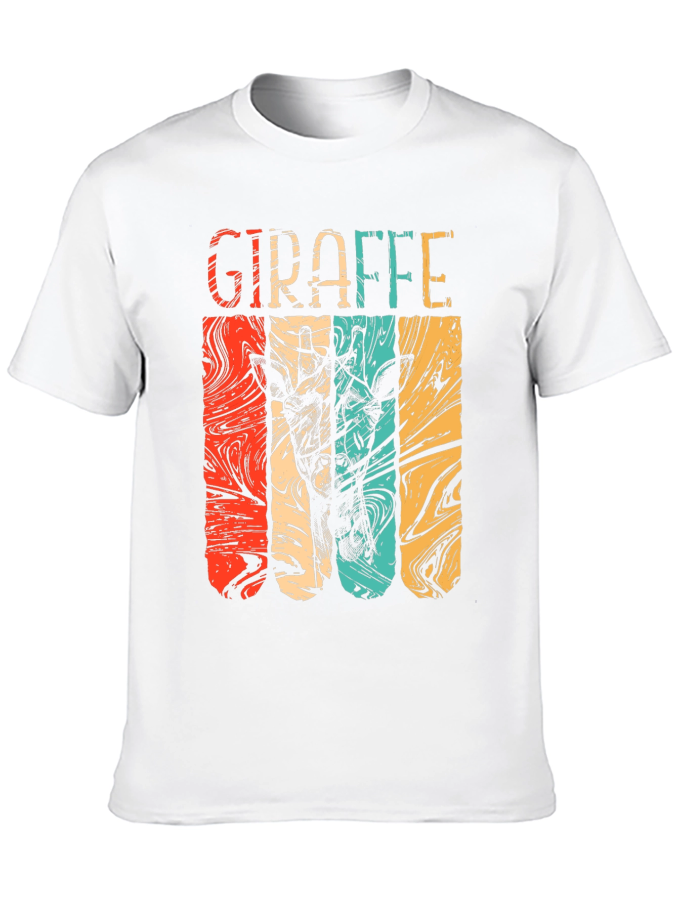 Black Retro Giraffe T-Shirt - Vintage Style Graphic Tee view 10