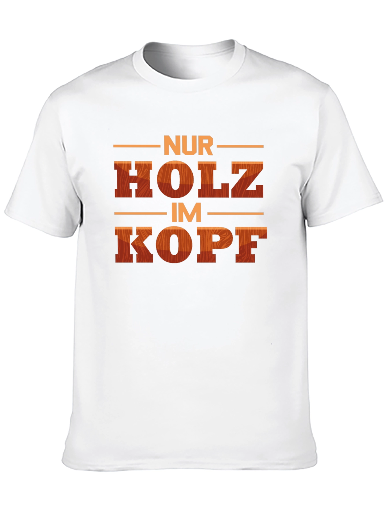 Black Nur Holz Im Kopf Funny T-Shirt view 10