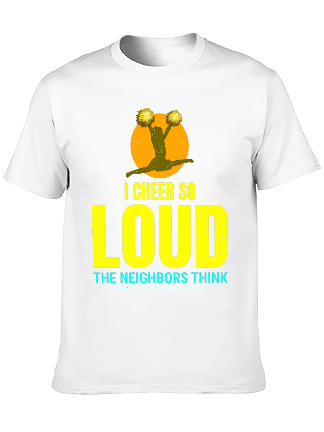 Black I Cheer So Loud T-Shirt view 10