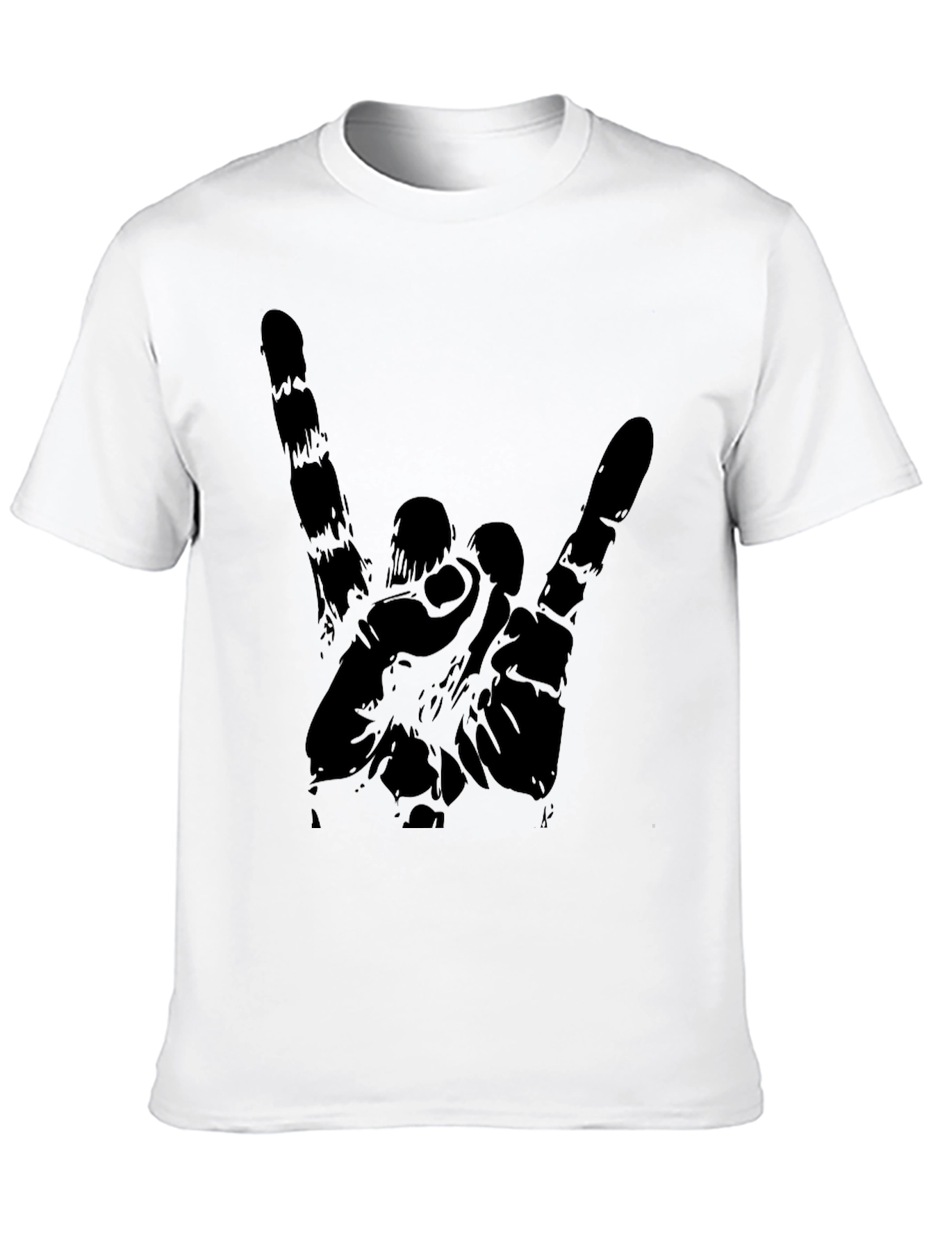 Black Rock On Graphic Black T-Shirt view 10