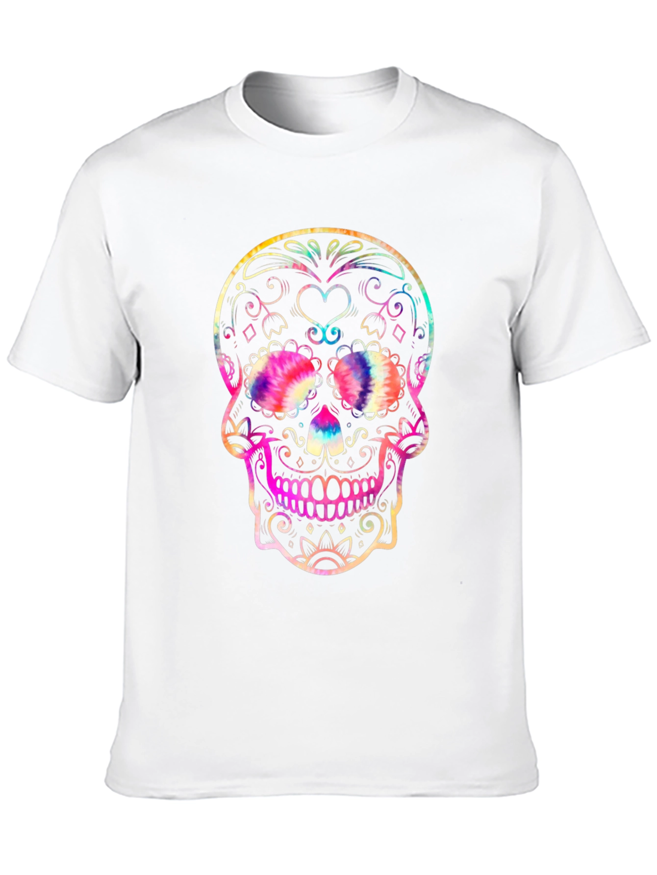 Black Sugar Skull Graphic Tee - Black Cotton Blend view 10