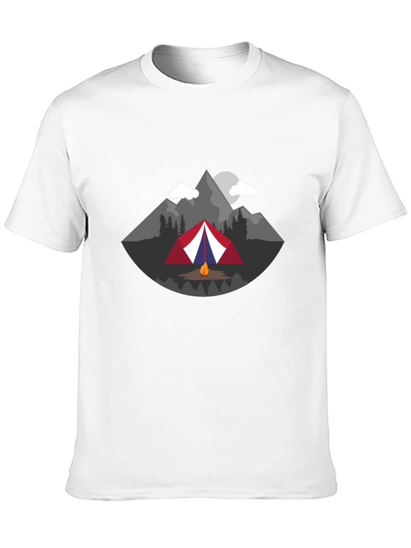 Black Camping Adventure Graphic Tee - Black view 10