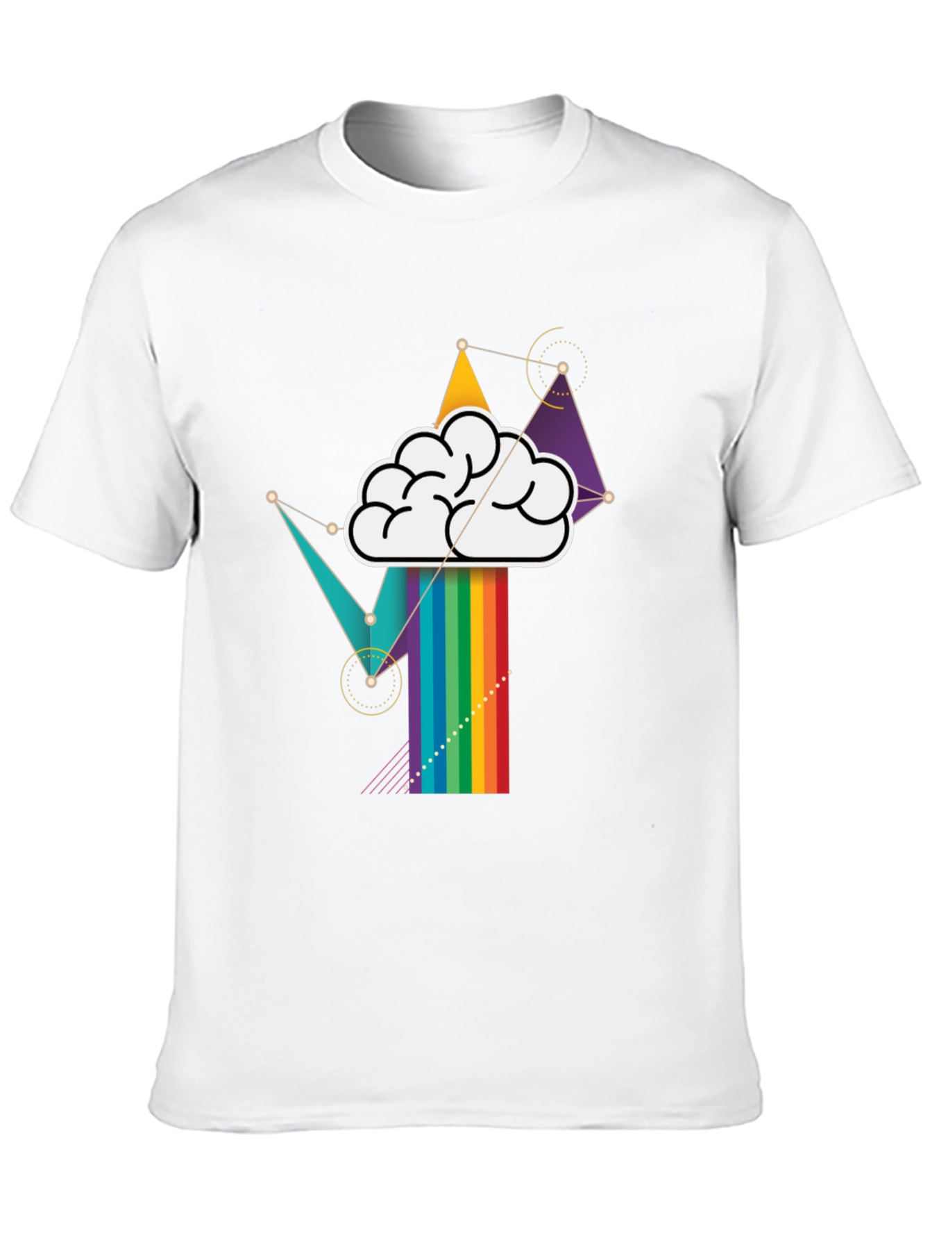 Black Brainstorm Rainbow T-Shirt view 10