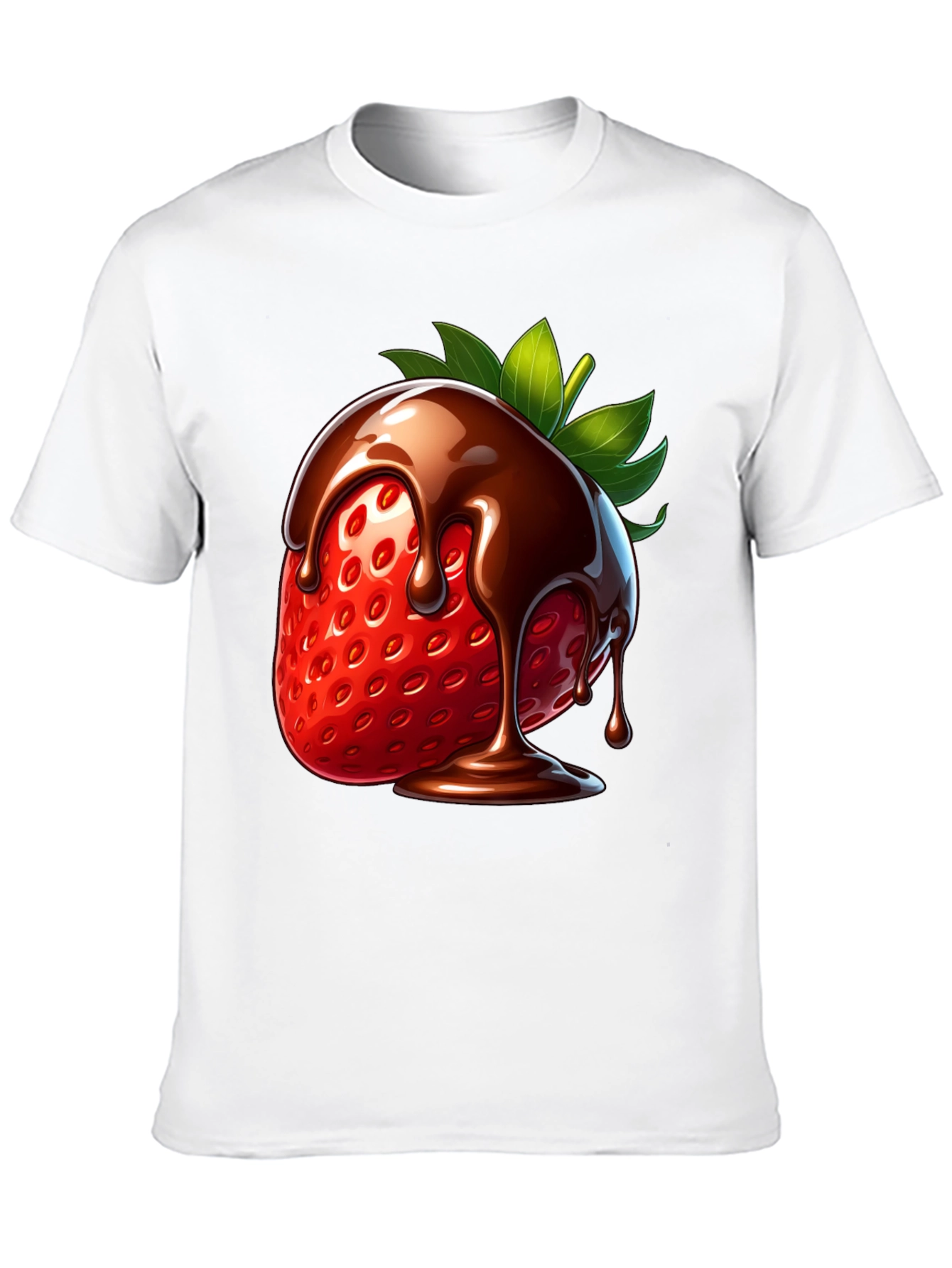 Black Chocolate Strawberry Graphic Tee view 10