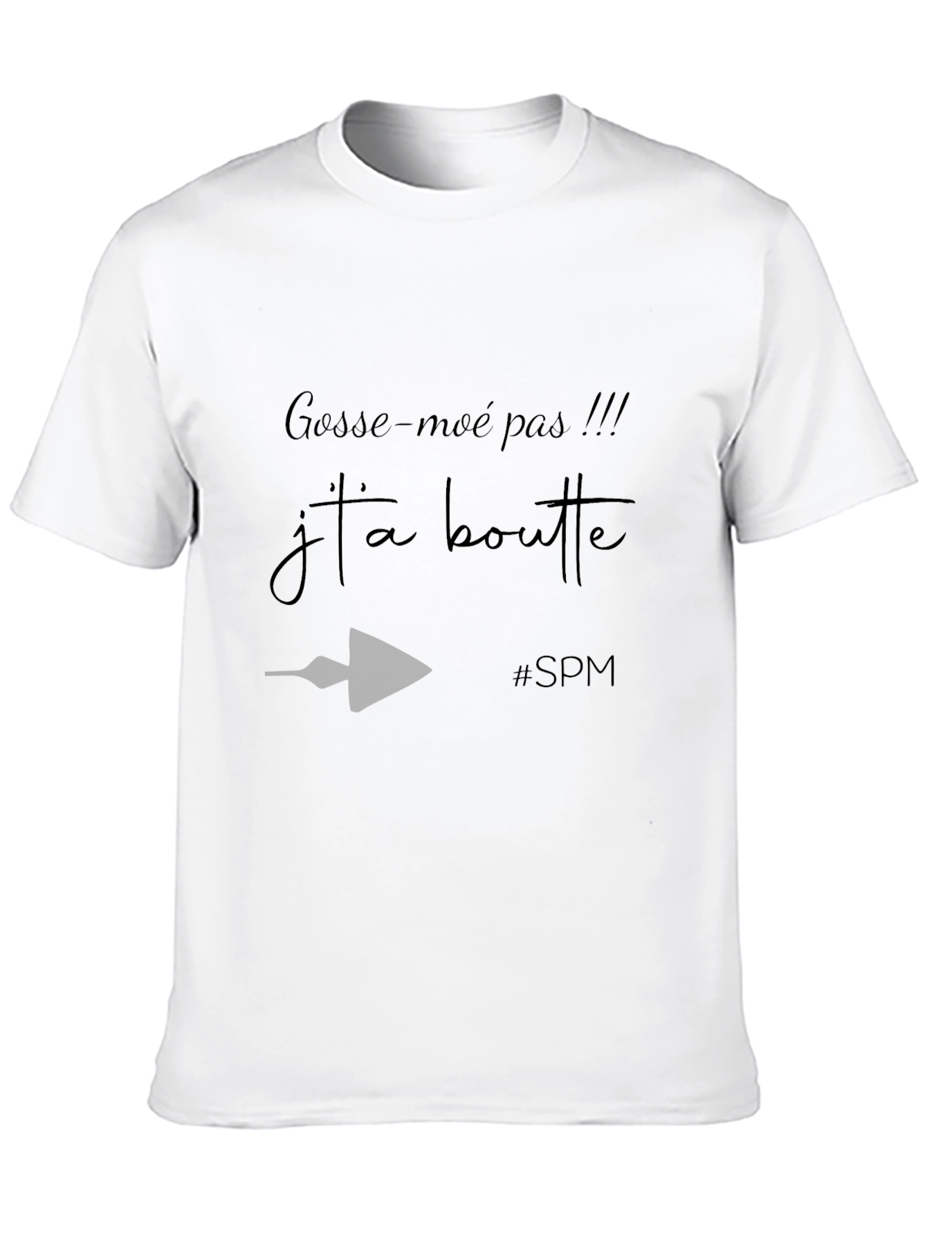 Black Gosses-moé pas T-Shirt - Crew Neck, Short Sleeve view 10