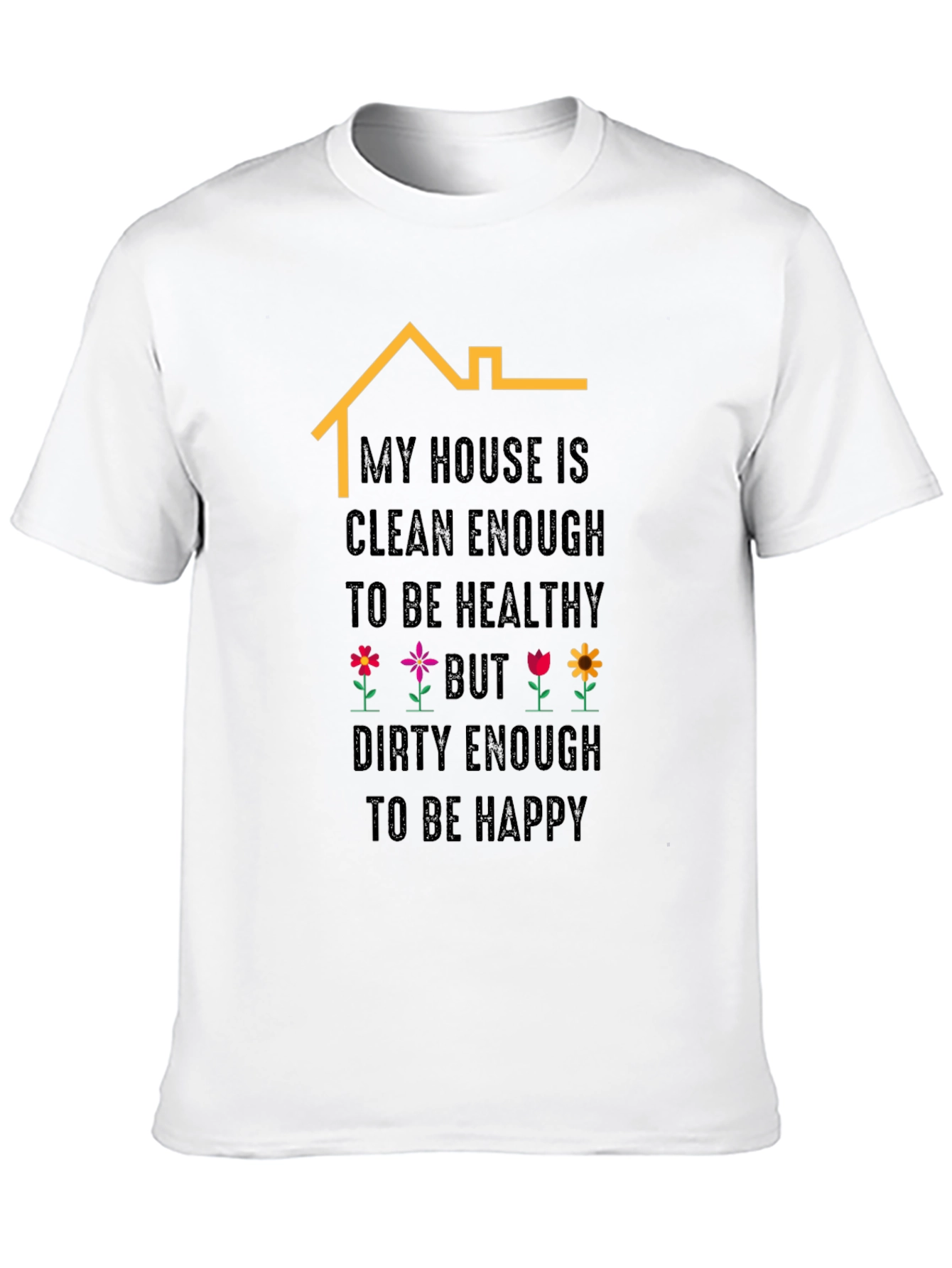 Black Funny House Cleaning T-Shirt view 10