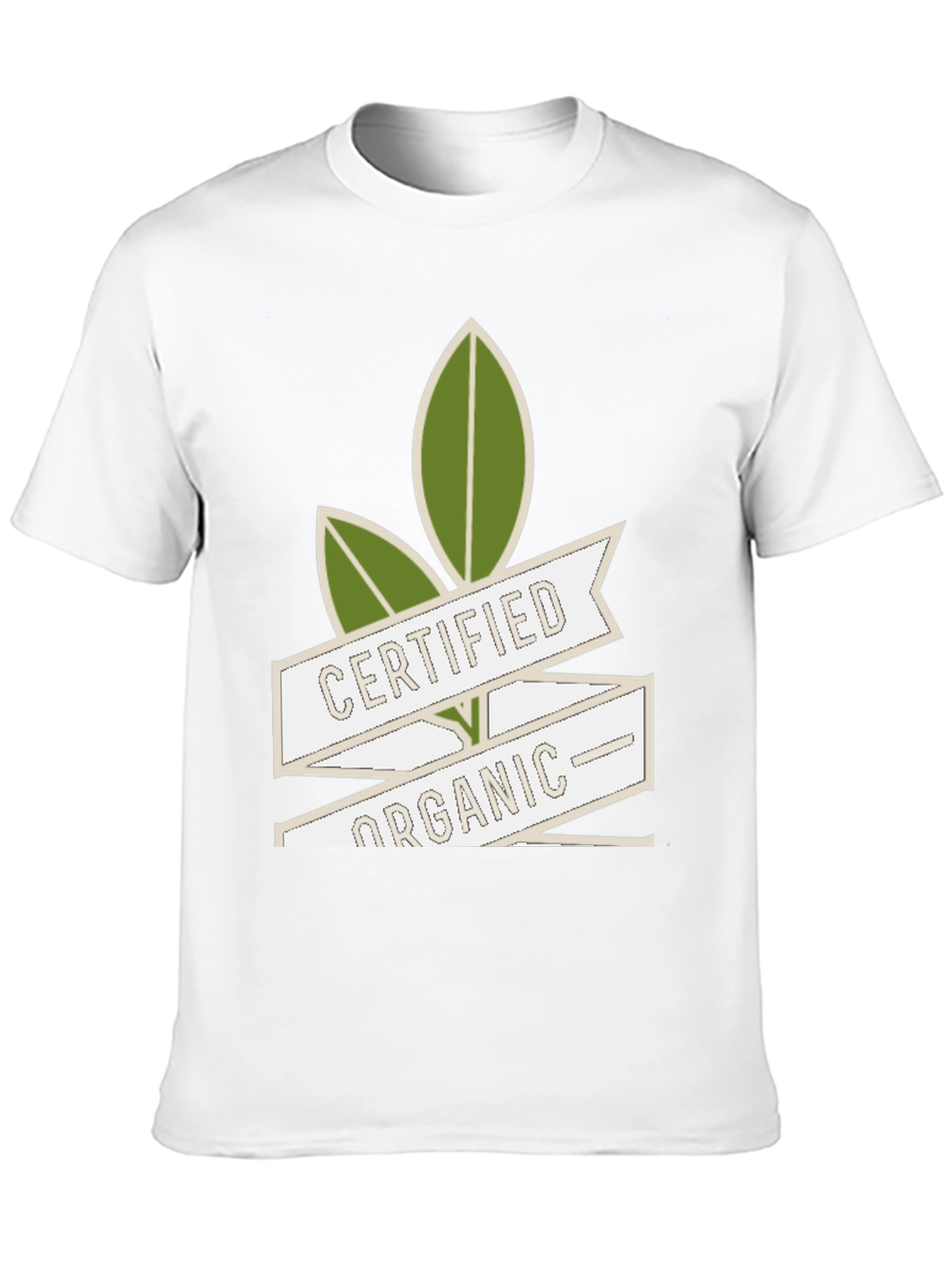 Black Certified Organic Graphic Tee - Eco-Friendly view 10