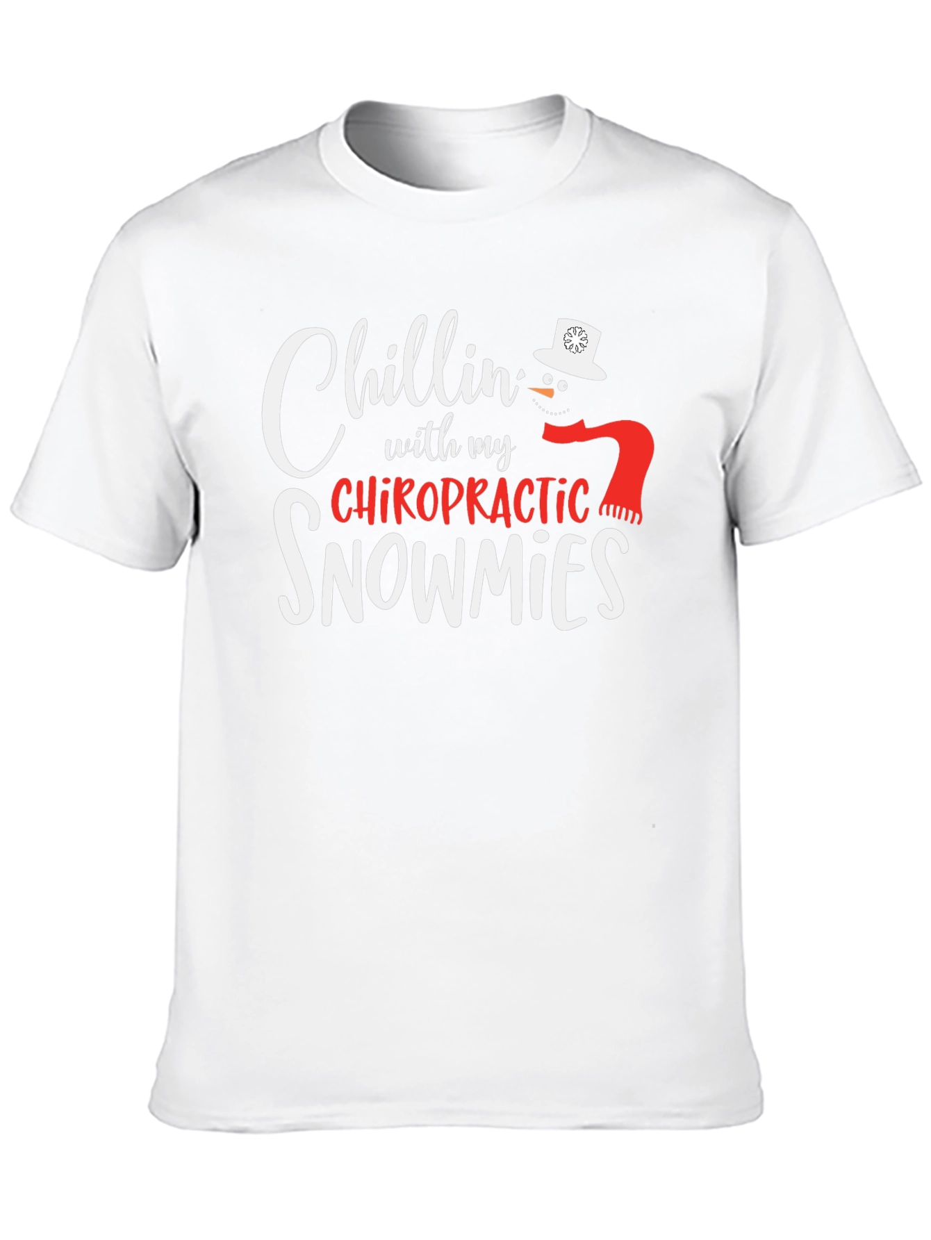Black Chillin' with my Chiropractic Snowmies T-Shirt view 10