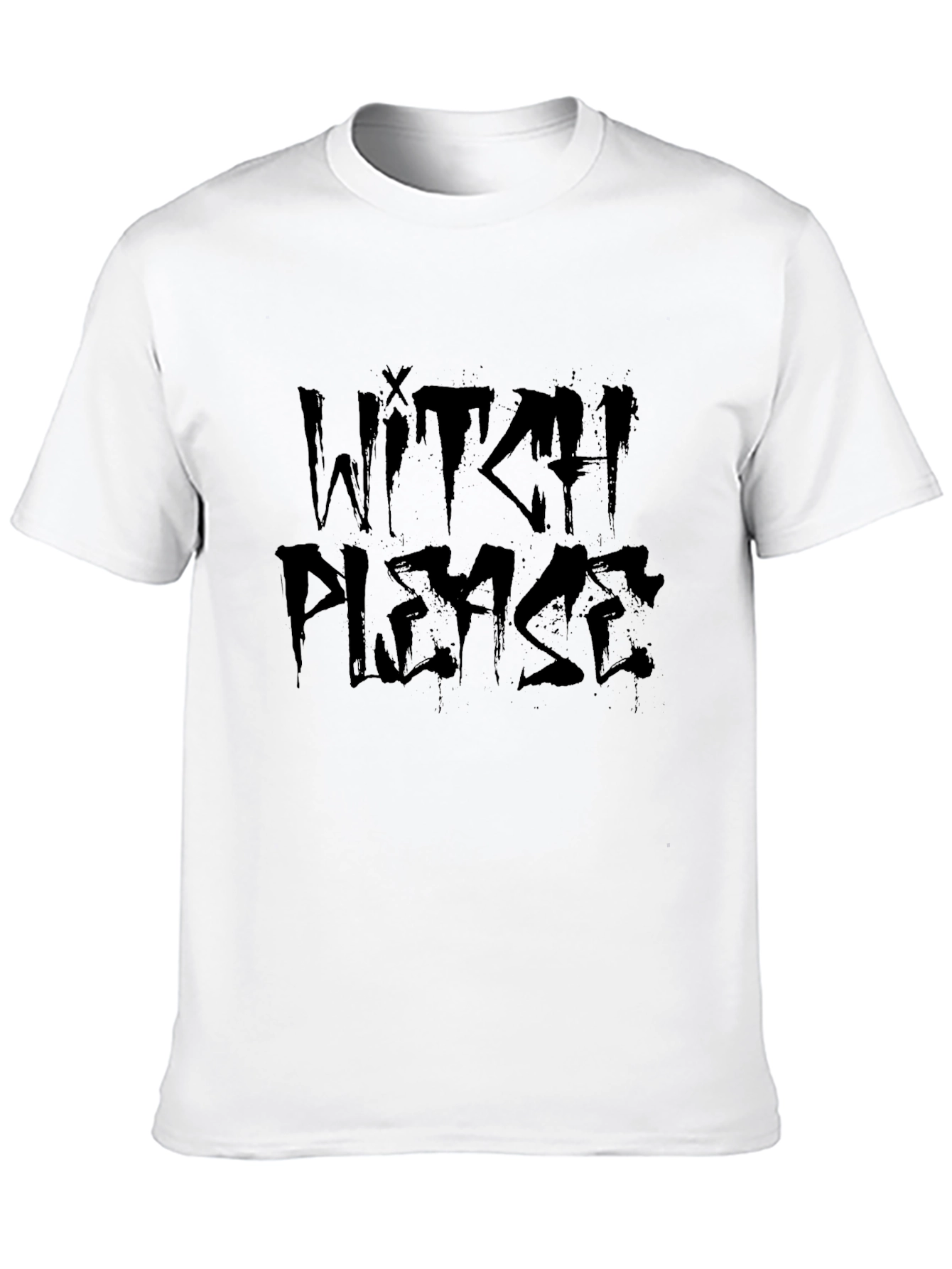 Black Witch Please Black Graphic T-Shirt view 10