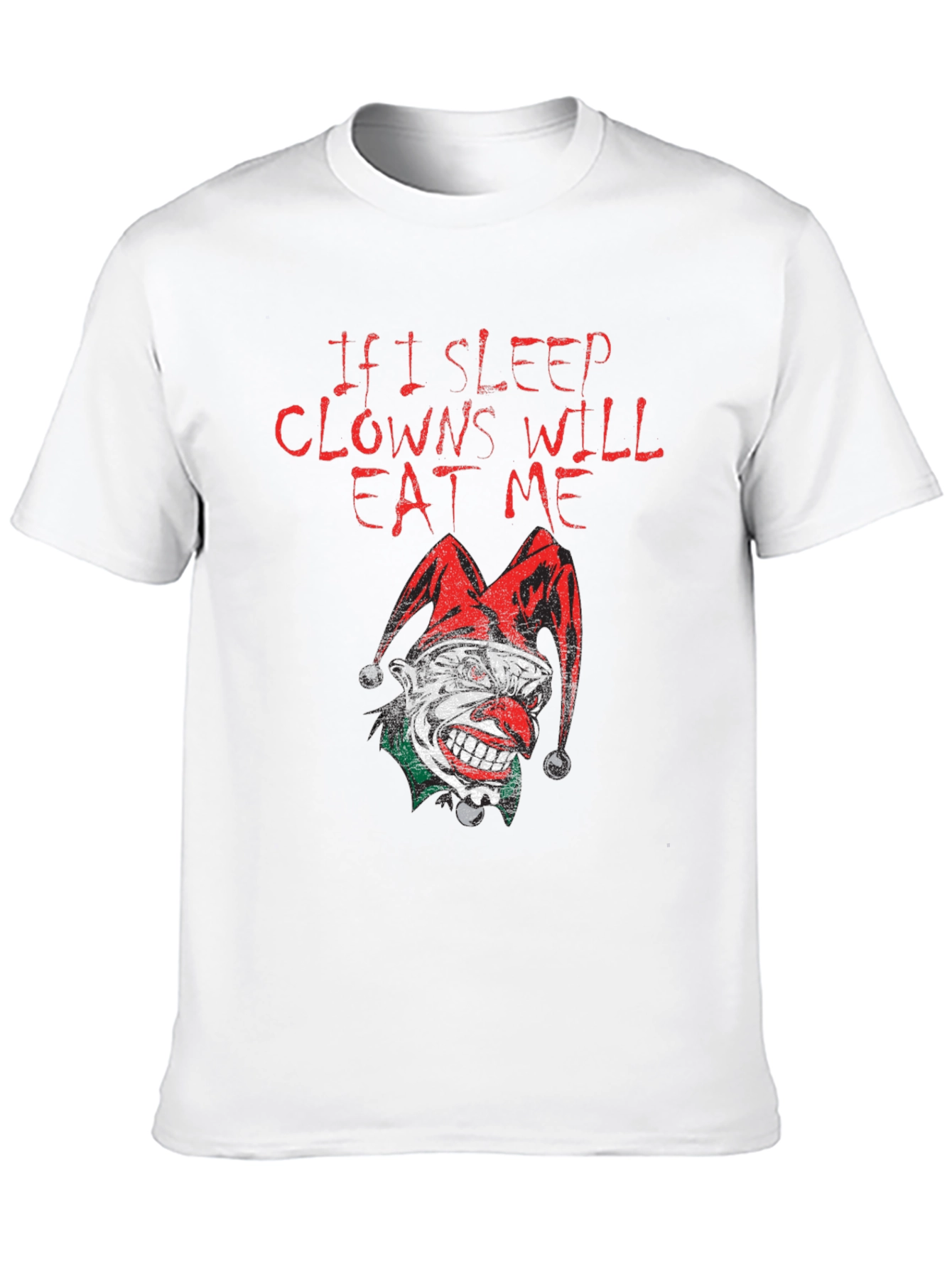 Black If I Sleep Clowns Will Eat Me Graphic T-Shirt view 10