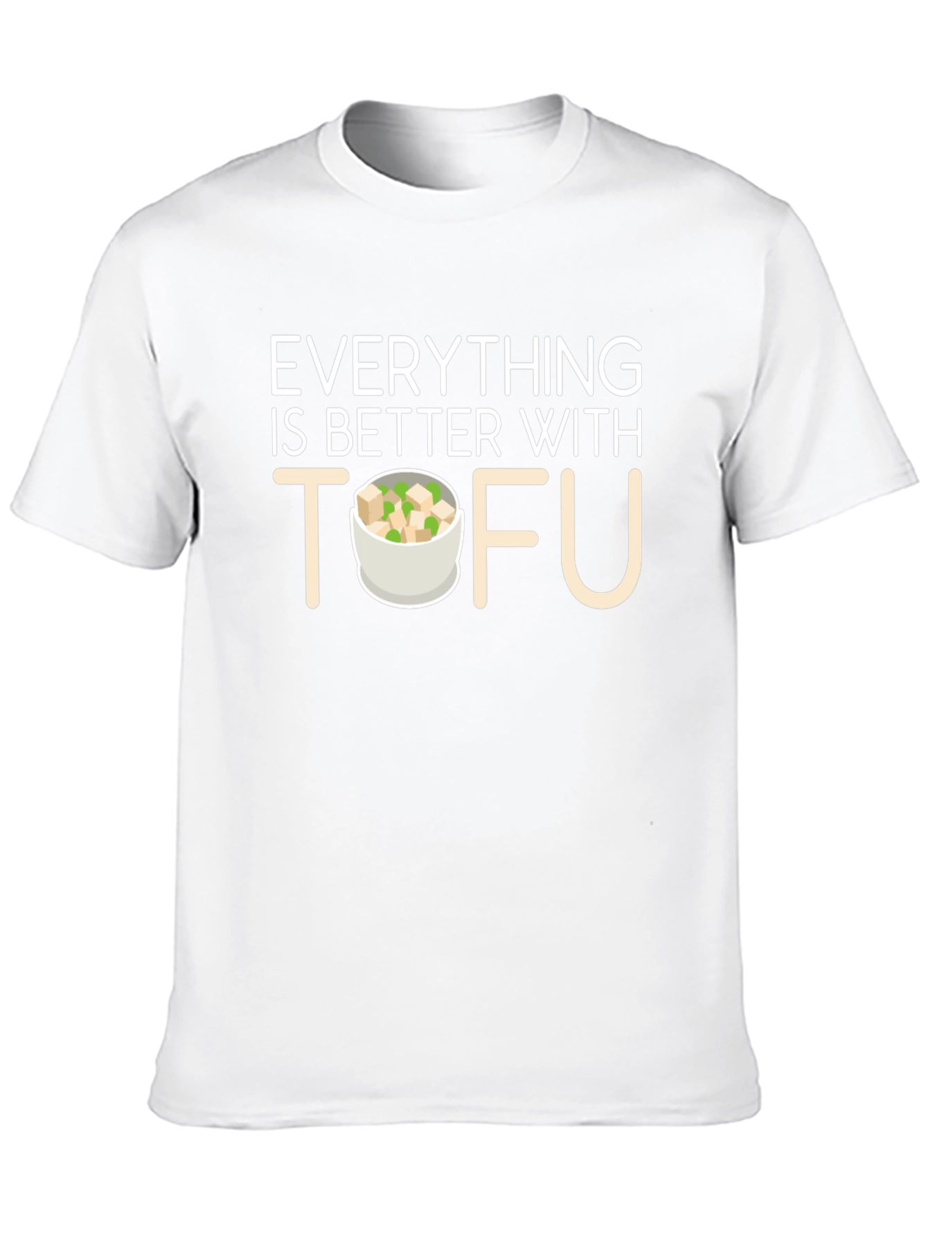 Black Everything is Better with Tofu T-Shirt view 10
