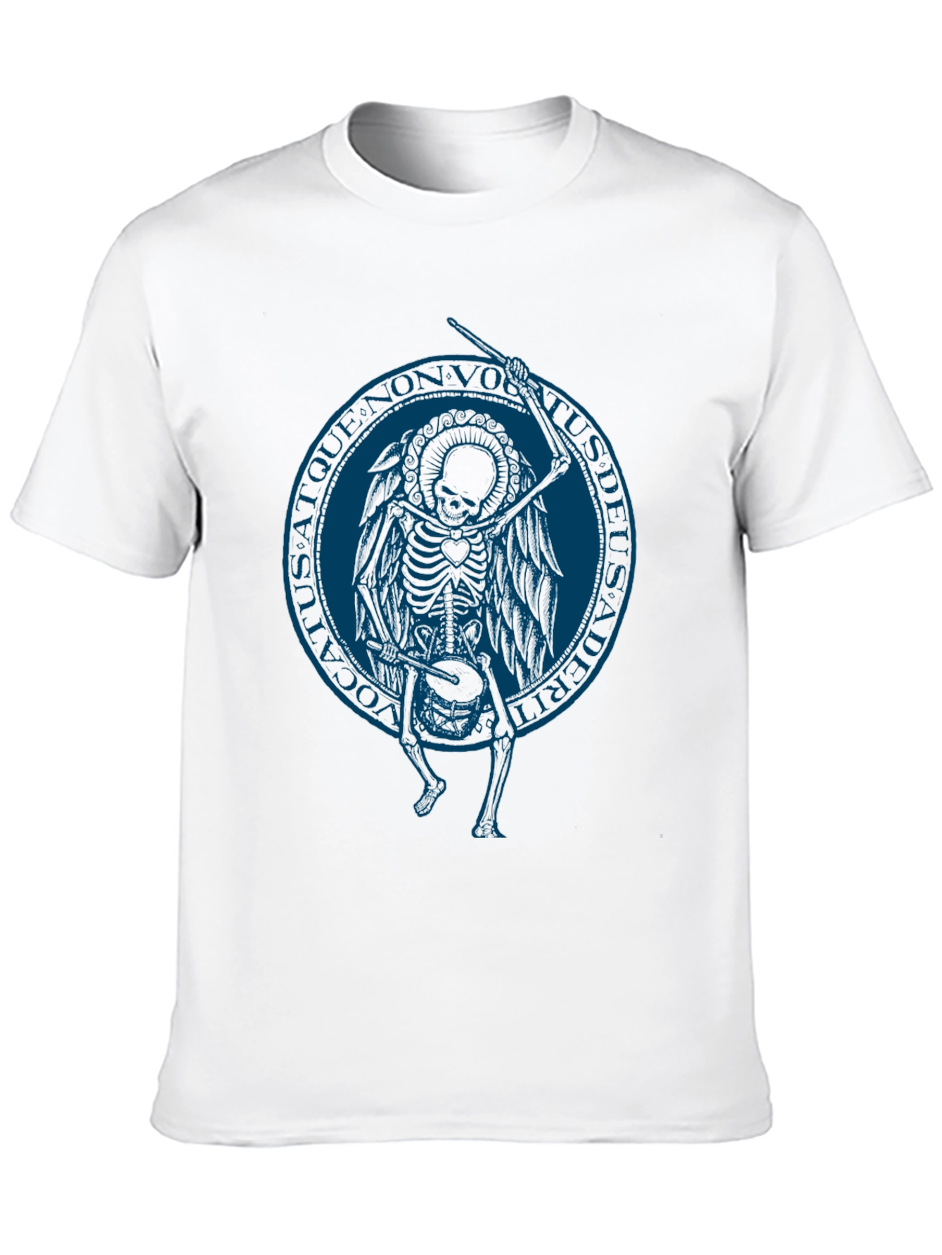 Black Skeleton Angel Graphic Tee - Black T-Shirt view 10