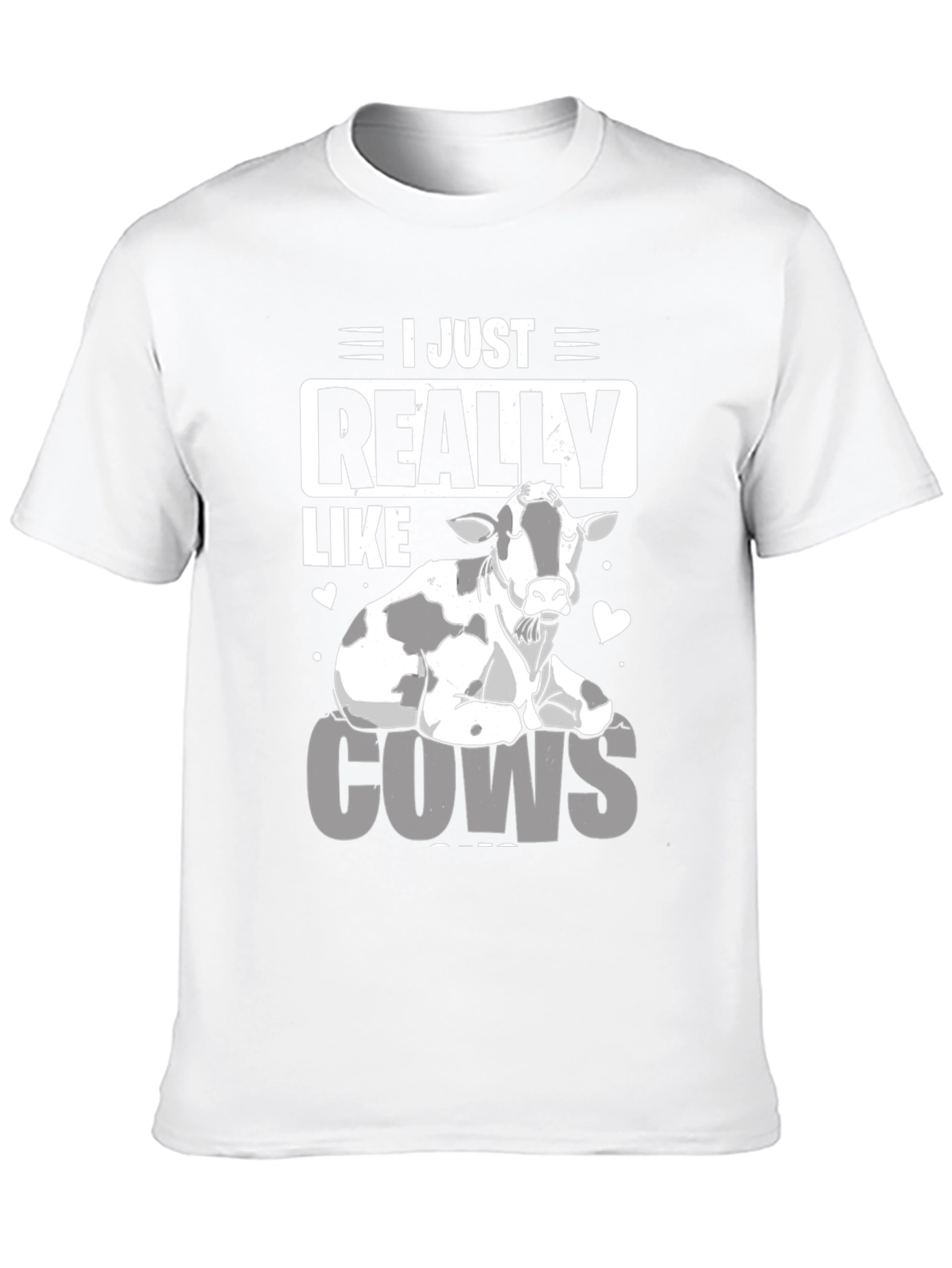 Black I Just Really Like Cows T-Shirt - Funny Animal Lover Tee view 10