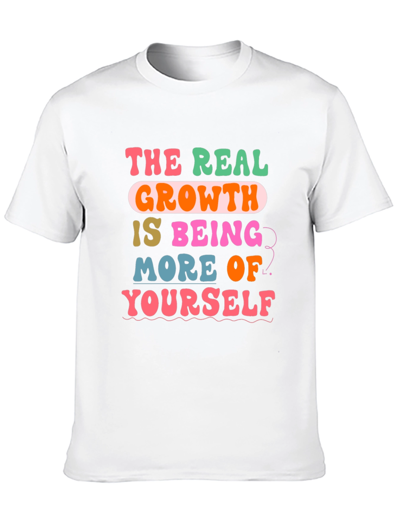 Black The Real Growth Retro Graphic T-Shirt view 10