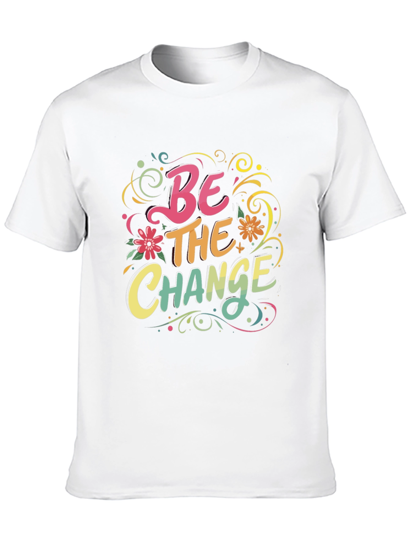 Black Be The Change Graphic Tee - Inspiring Design view 10