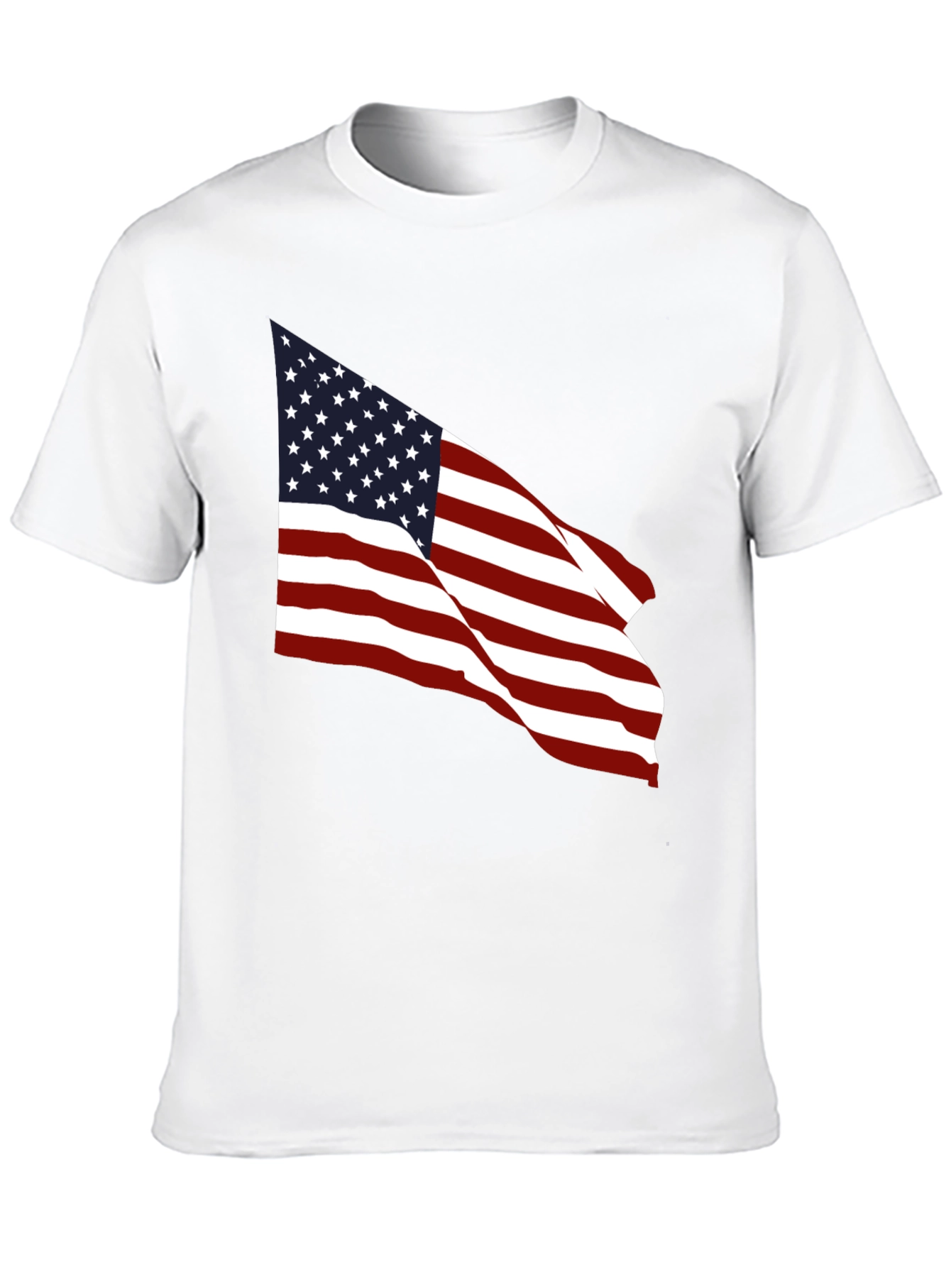 Black American Flag Graphic Black T-Shirt view 10