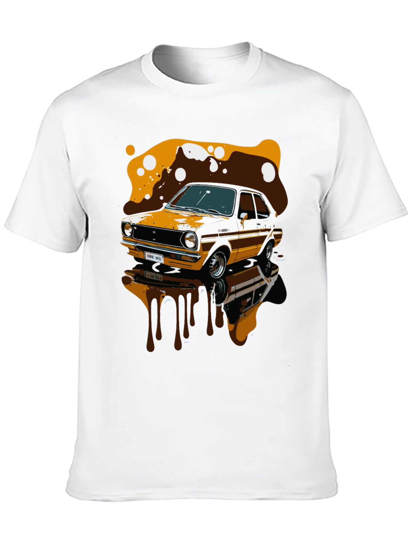 Black Vintage Car Graphic T-Shirt view 10