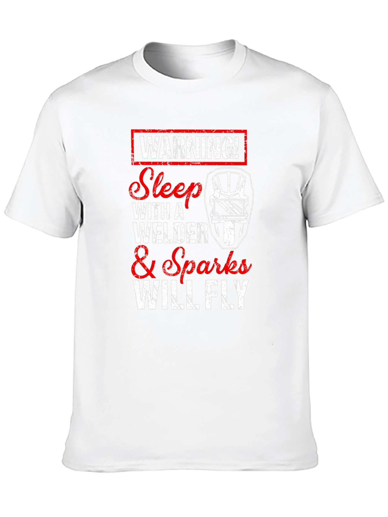 Black Warning Welder T-Shirt - Sparks Will Fly! view 10