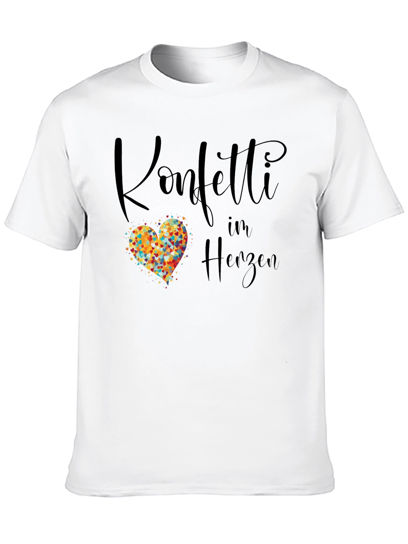 Black Konfetti im Herzen Graphic Tee - Black T-Shirt view 10