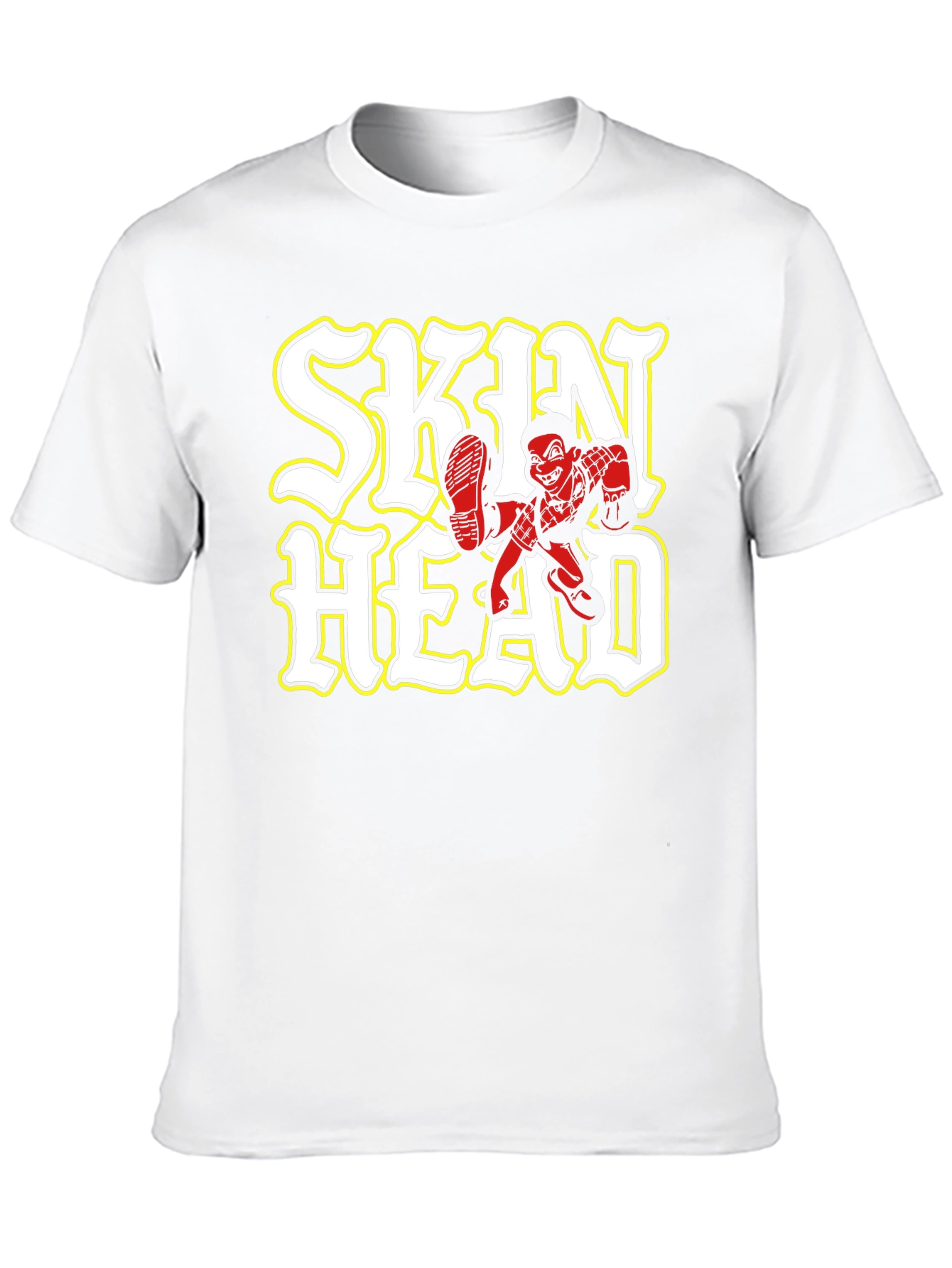 Black Skinhead Graphic Black T-Shirt view 10