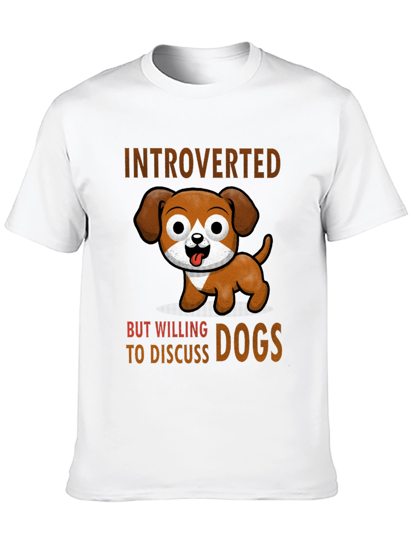 Black Introverted But Willing to Discuss Dogs T-Shirt view 10