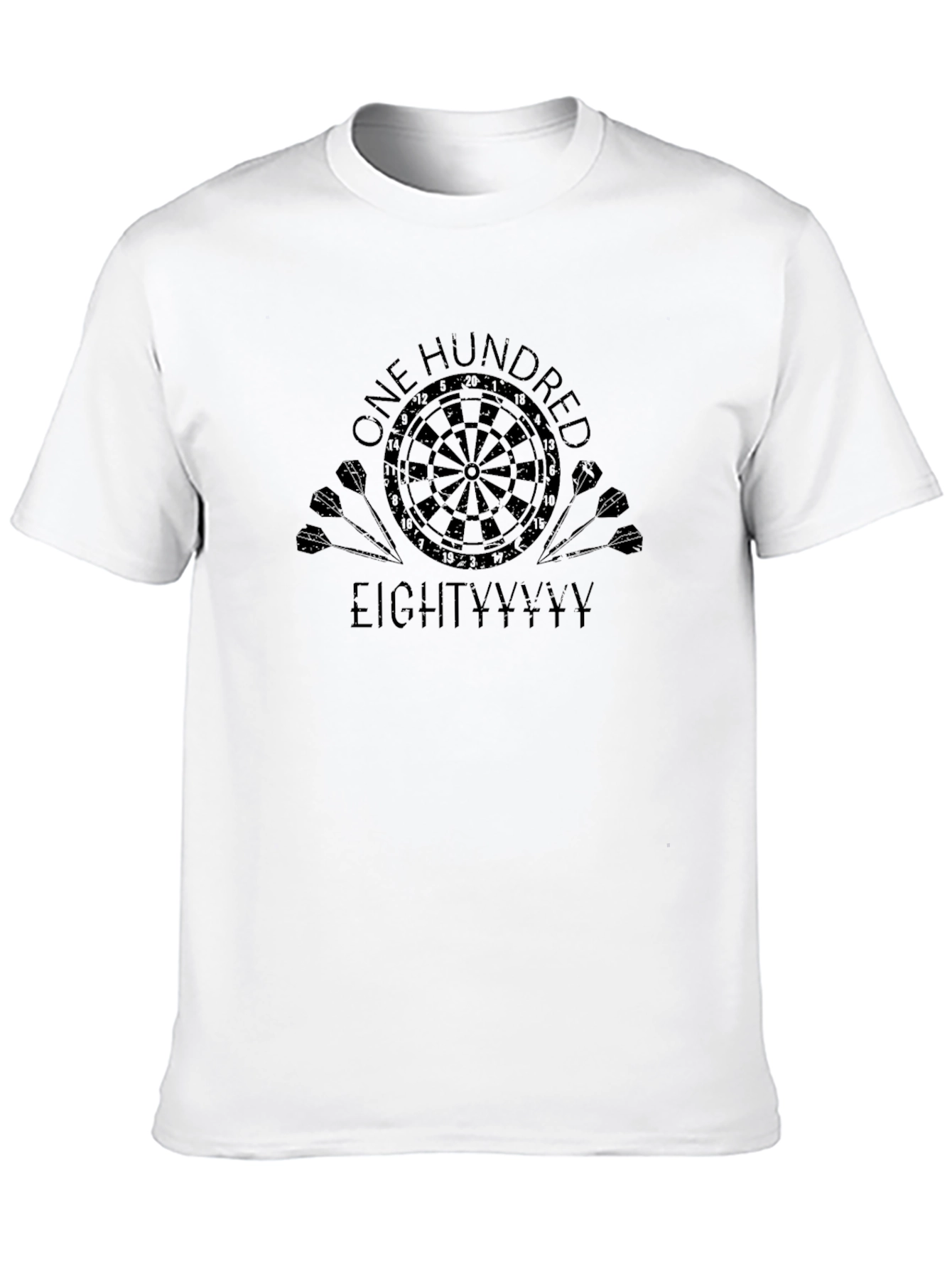 Black One Hundred Eighty Darts Tee view 10