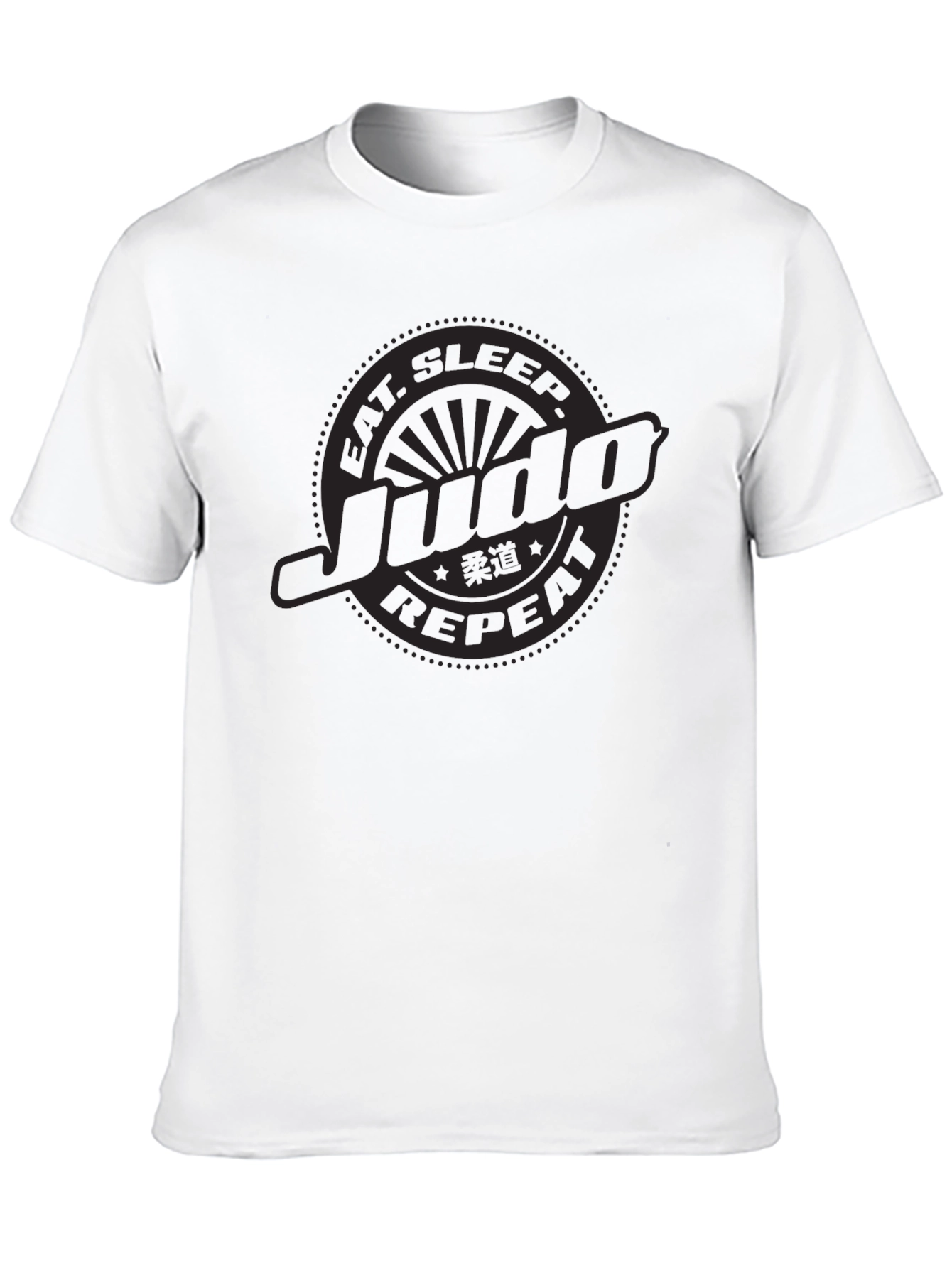 Black Eat Sleep Judo Repeat - Black T-Shirt view 10