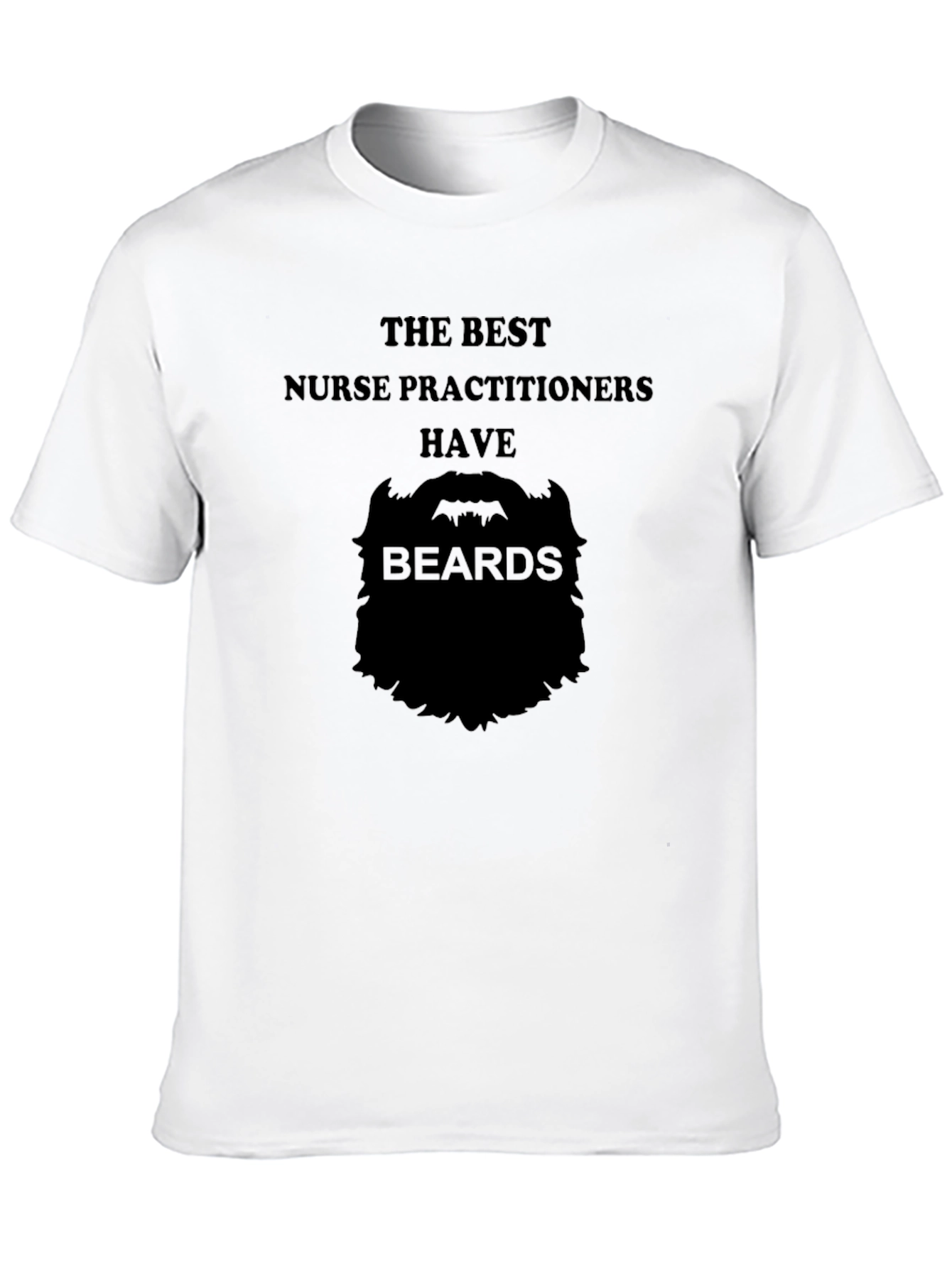 Black Bearded Nurse Practitioner T-Shirt view 10