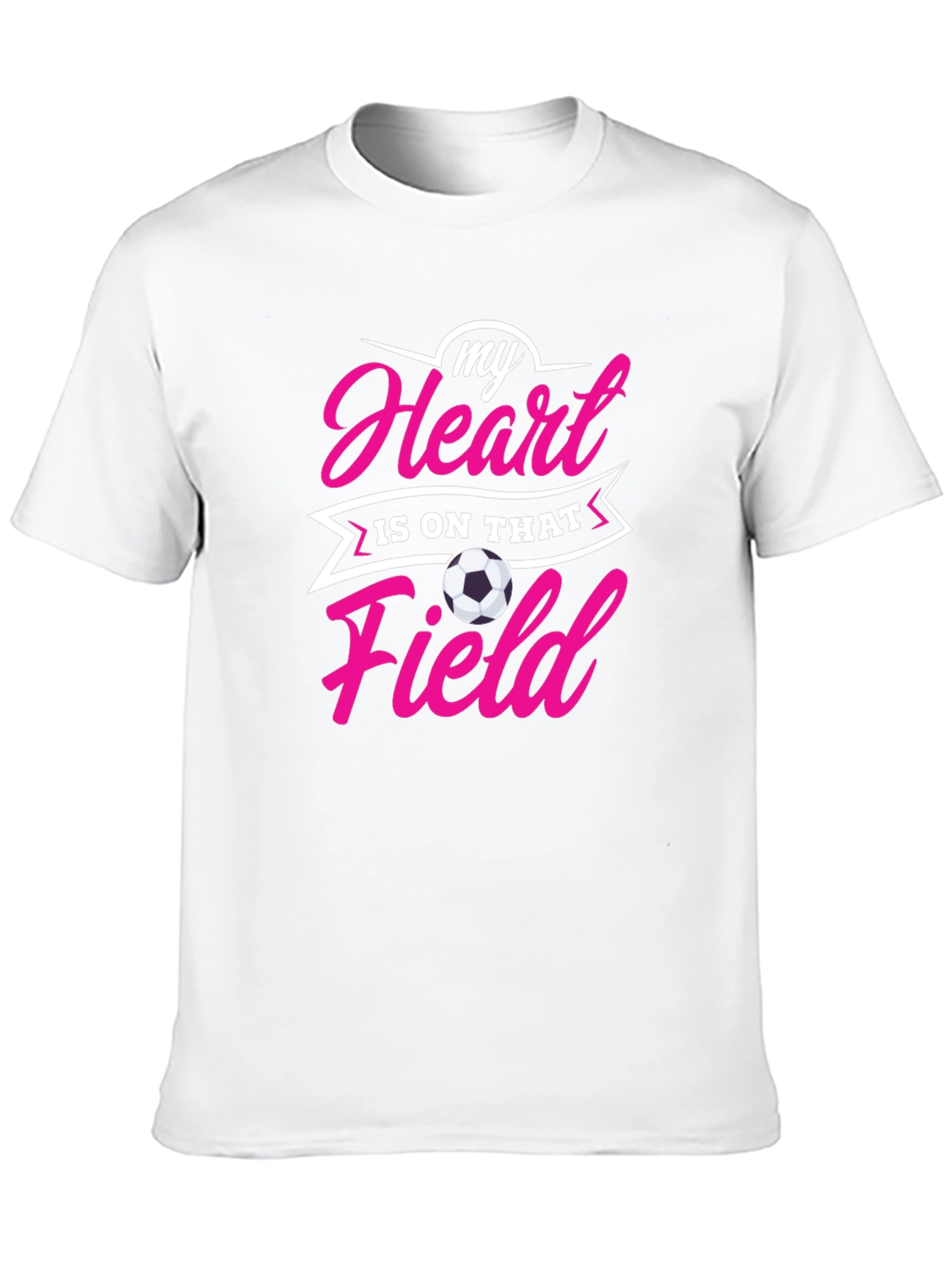 Black Soccer Mom/Dad Heart on Field Black T-Shirt view 10