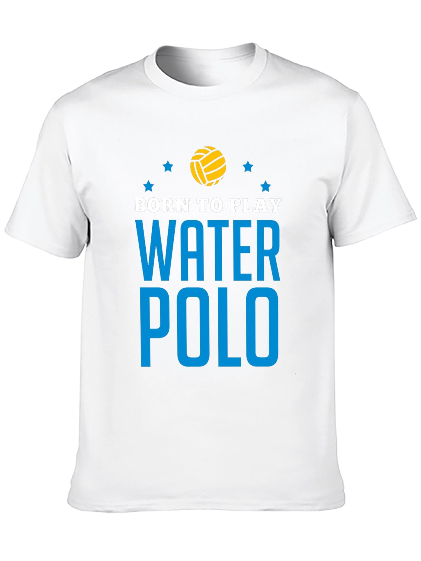 Black Born to Play Water Polo Graphic T-Shirt view 10