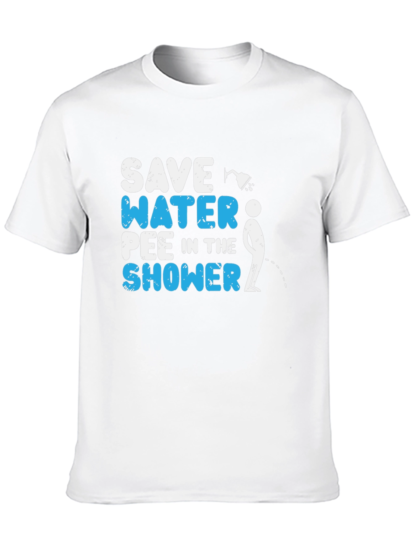 Black Save Water Pee in the Shower Graphic Tee view 10
